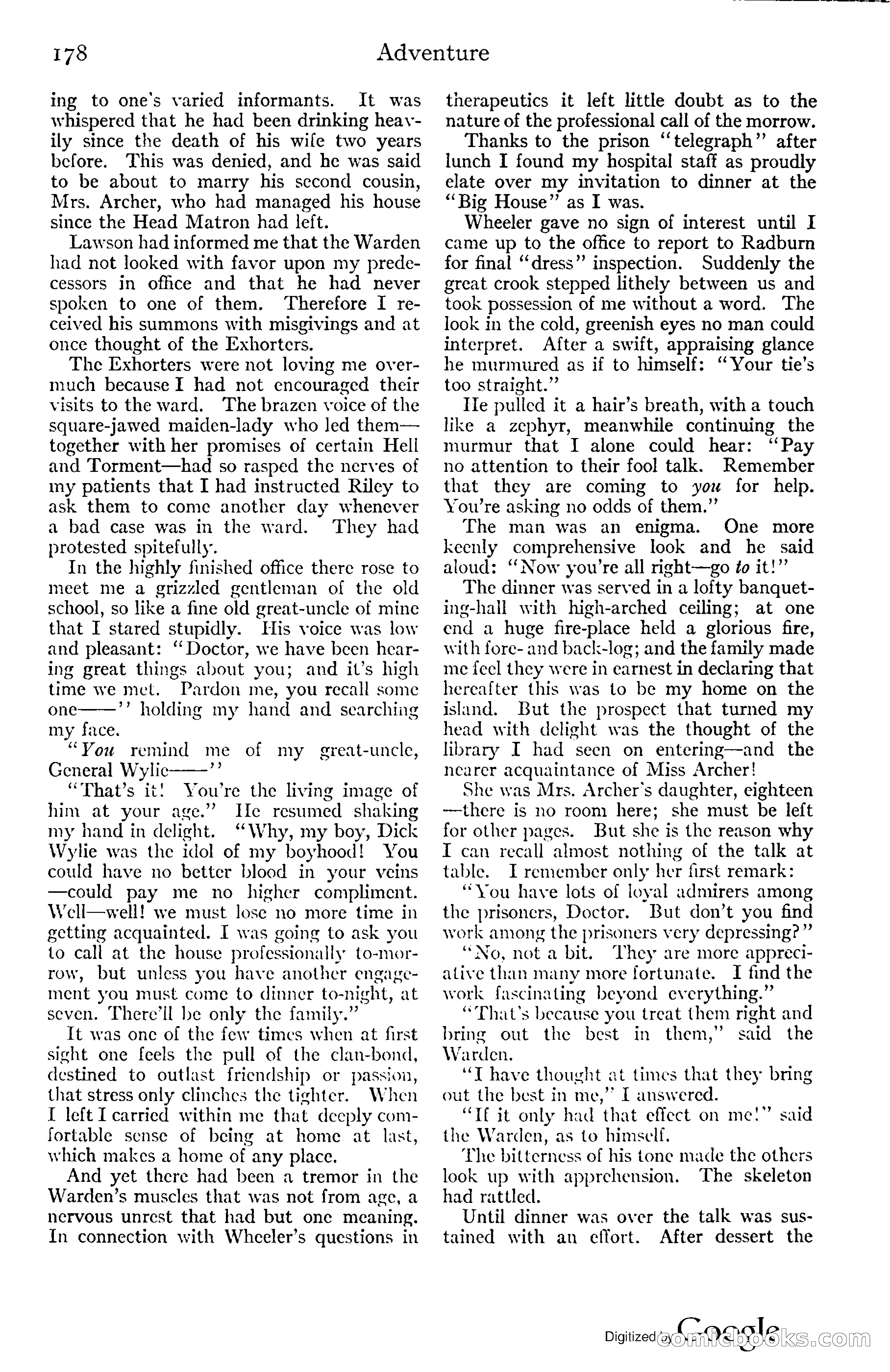 Adventure Magazine, November (1910s) — page 184 of 194