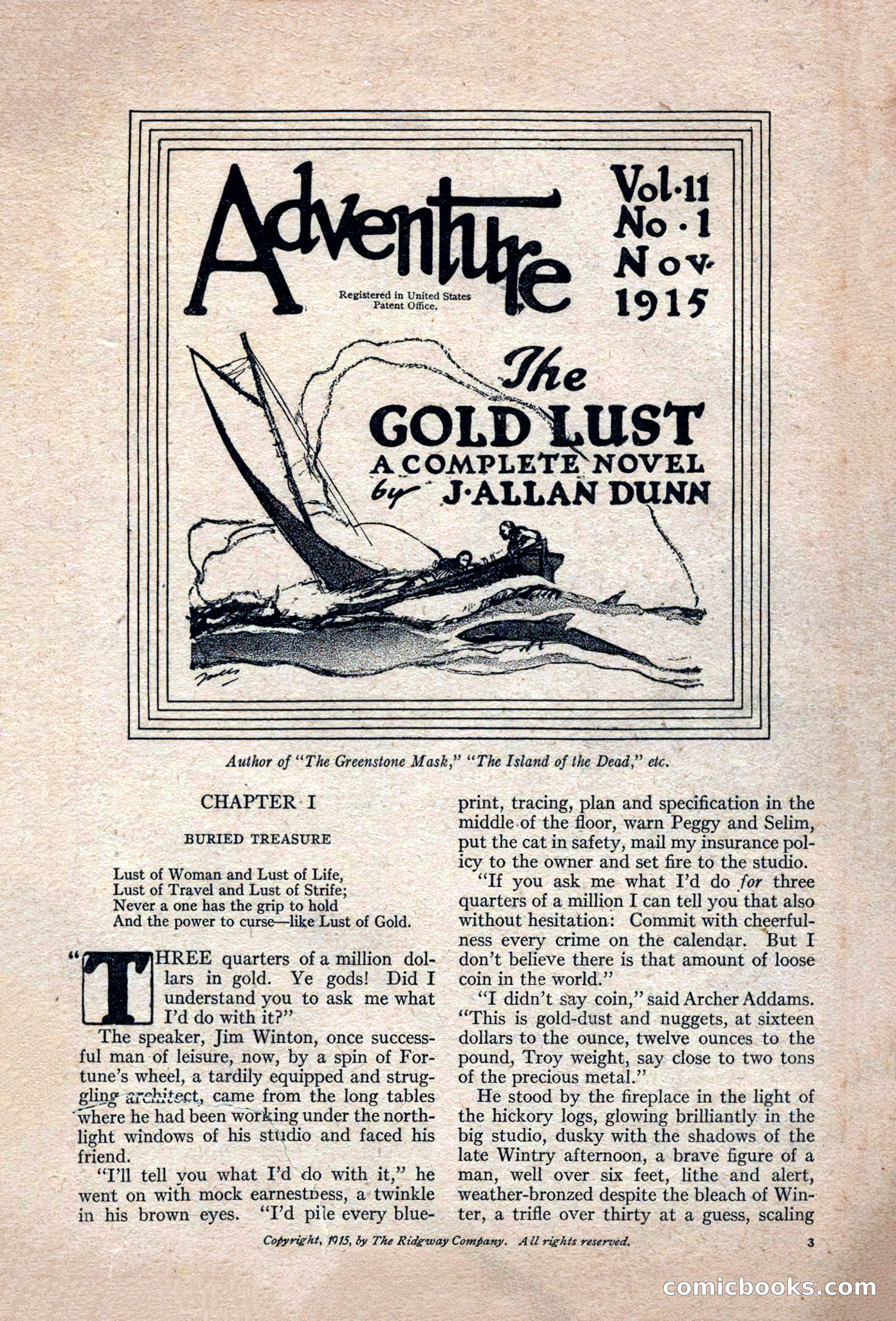 Adventure, November 1915 — page 5 of 228