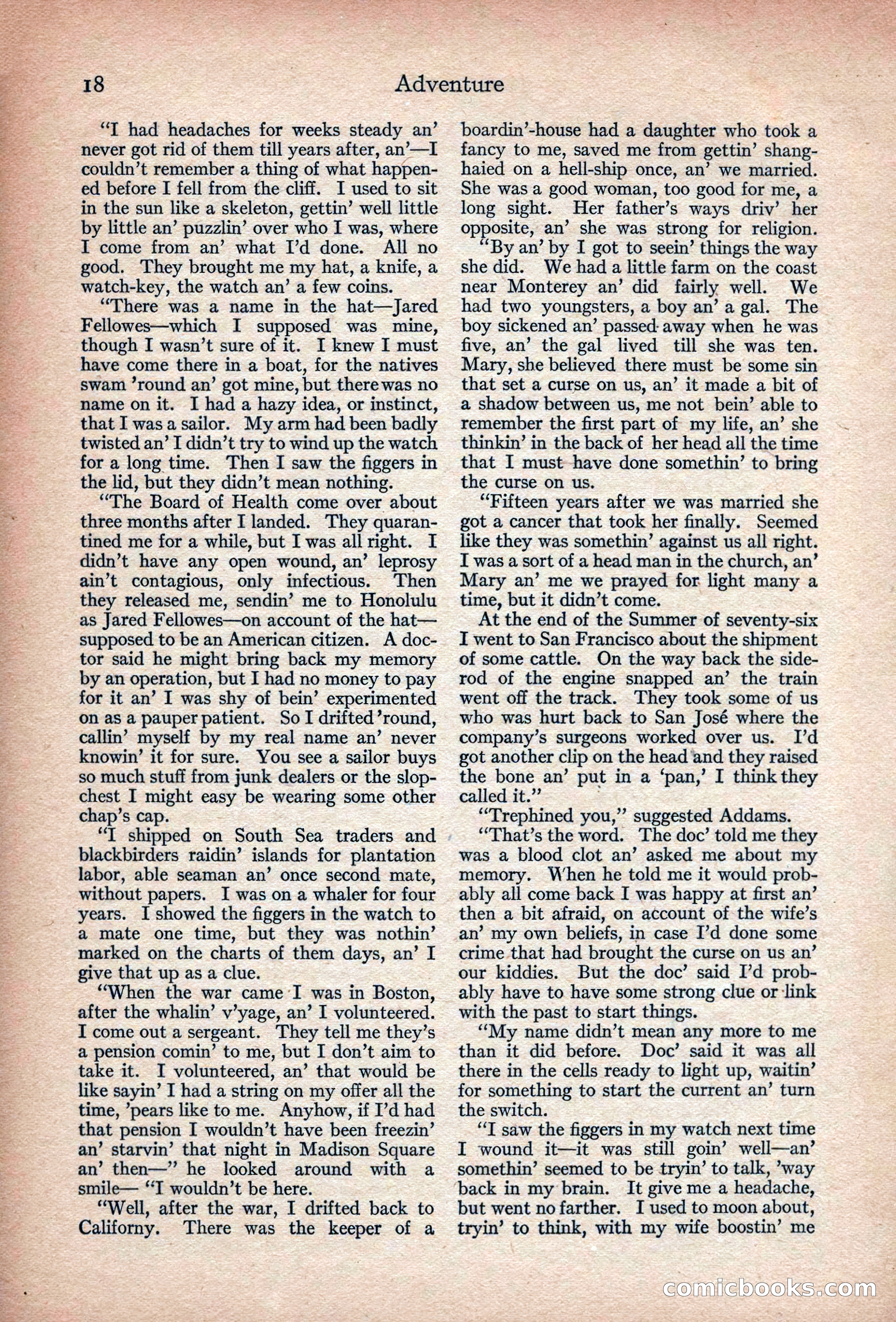 Adventure, November 1915 — page 20 of 228