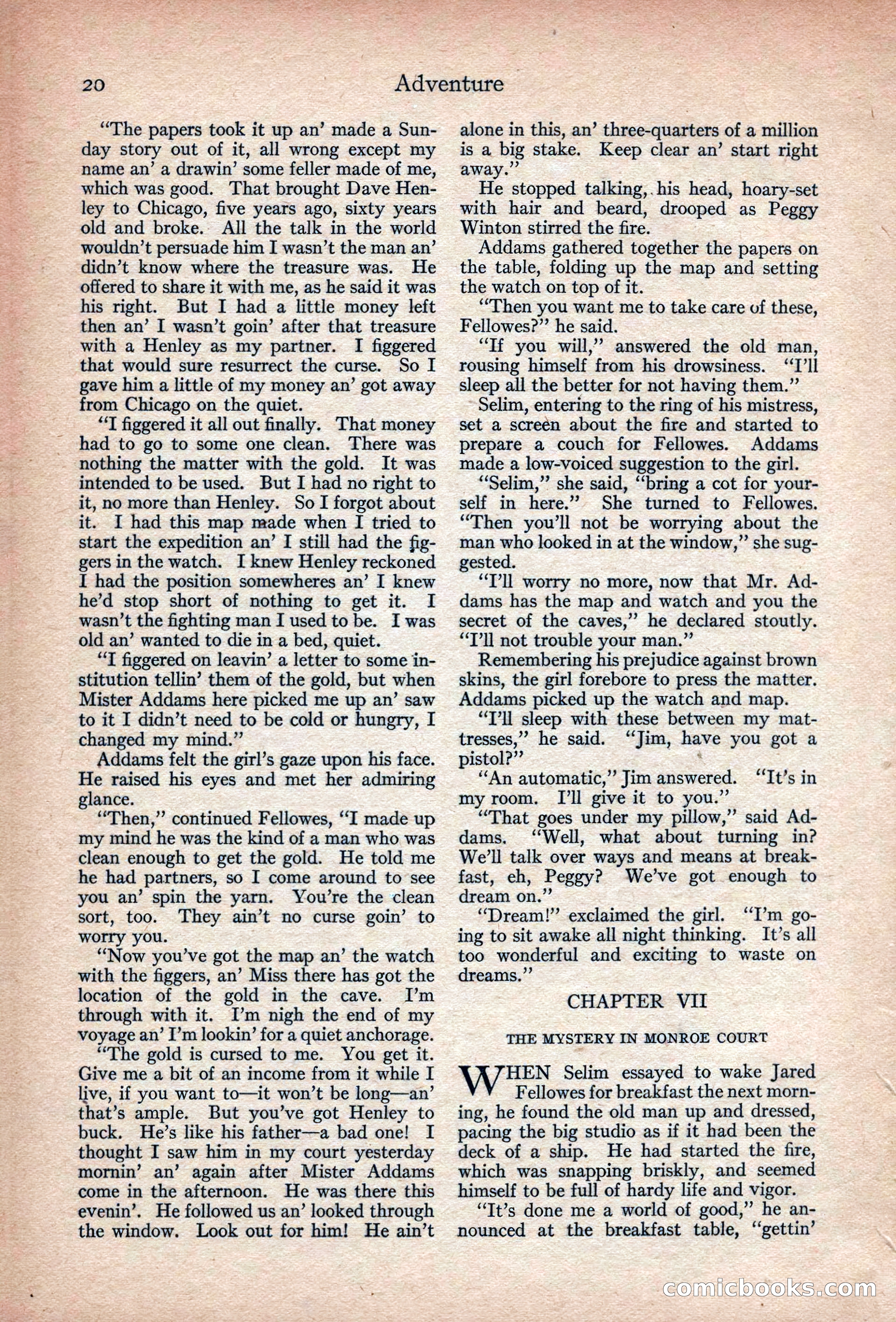 Adventure, November 1915 — page 22 of 228