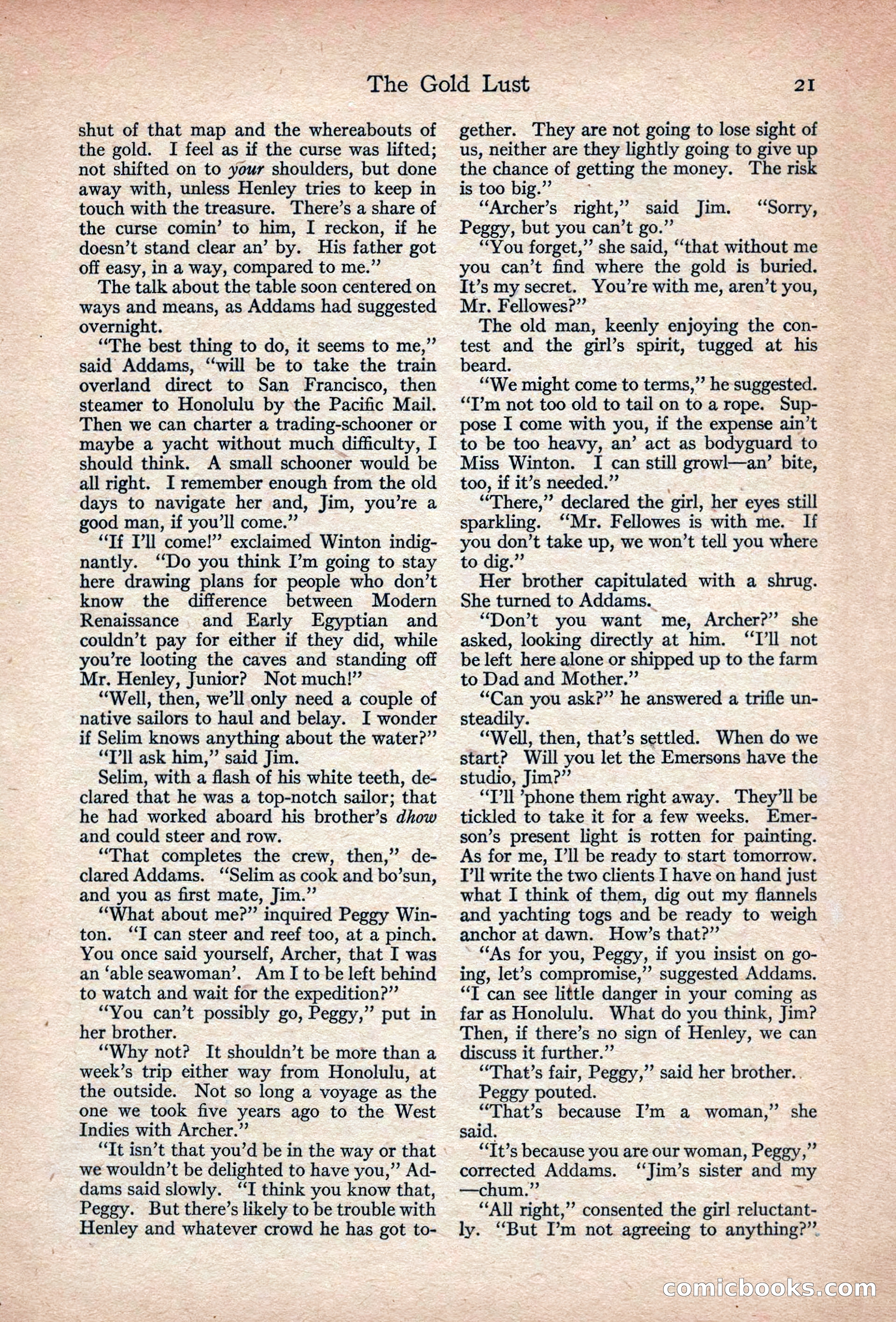 Adventure, November 1915 — page 23 of 228