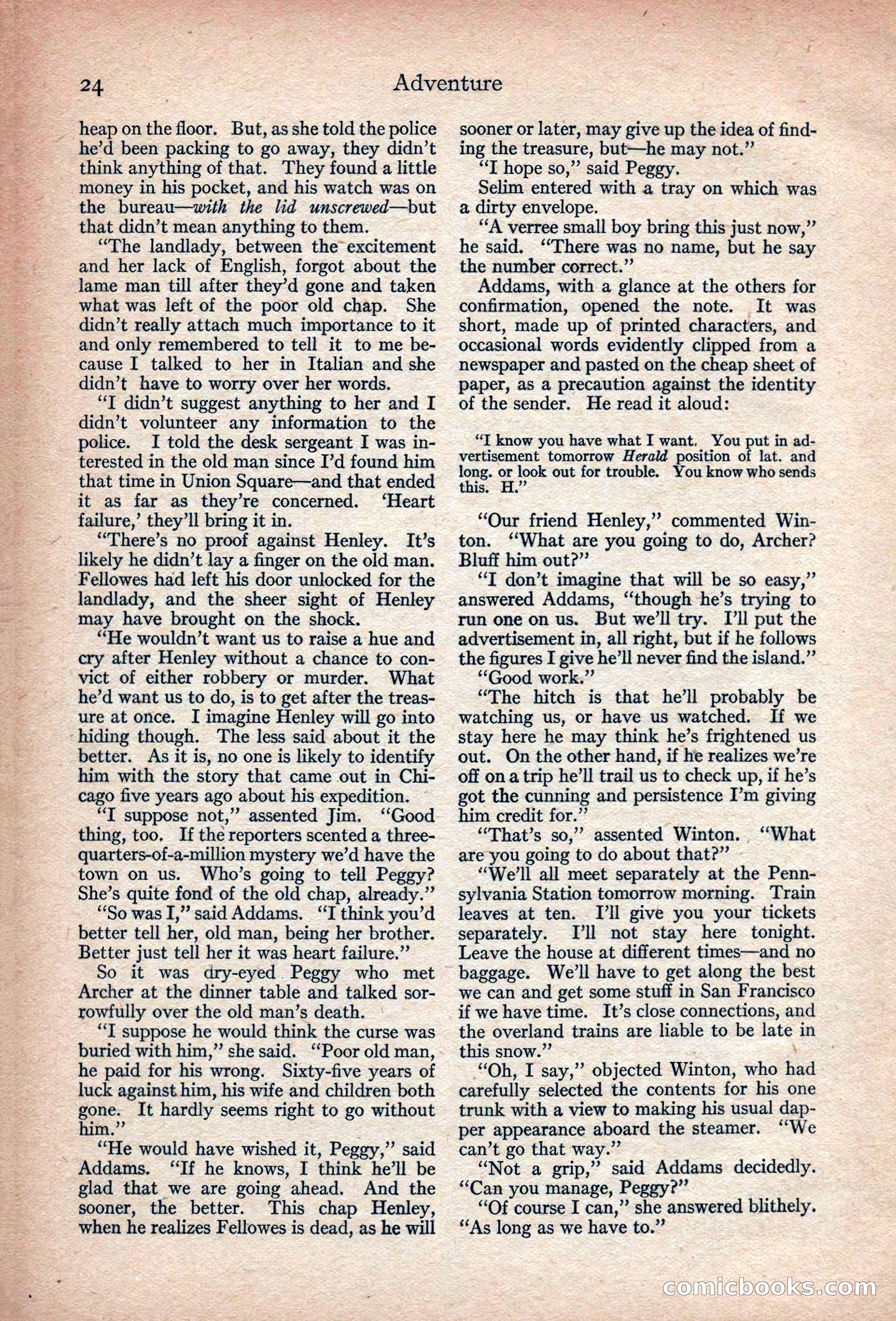 Adventure, November 1915 — page 26 of 228