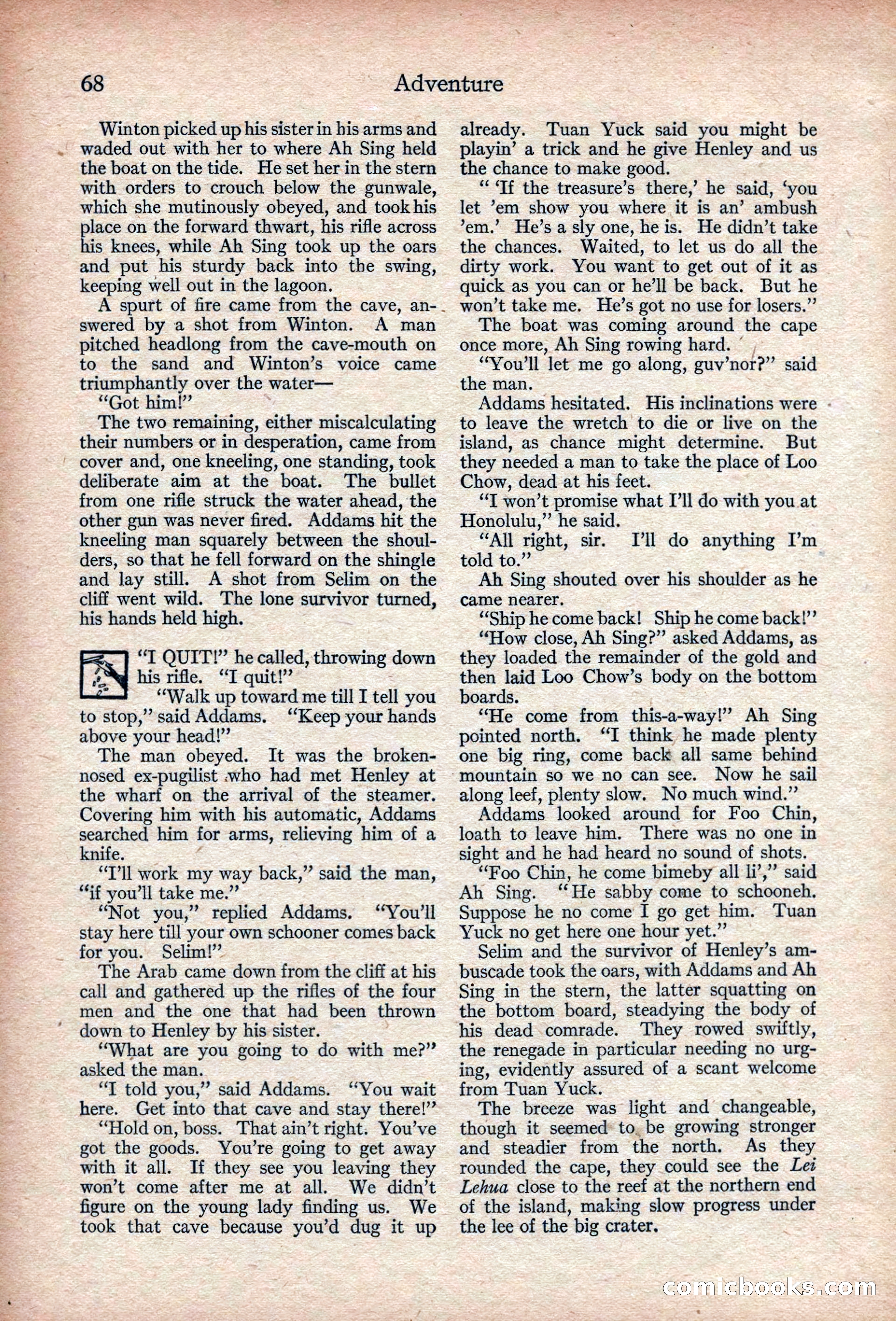 Adventure, November 1915 — page 70 of 228