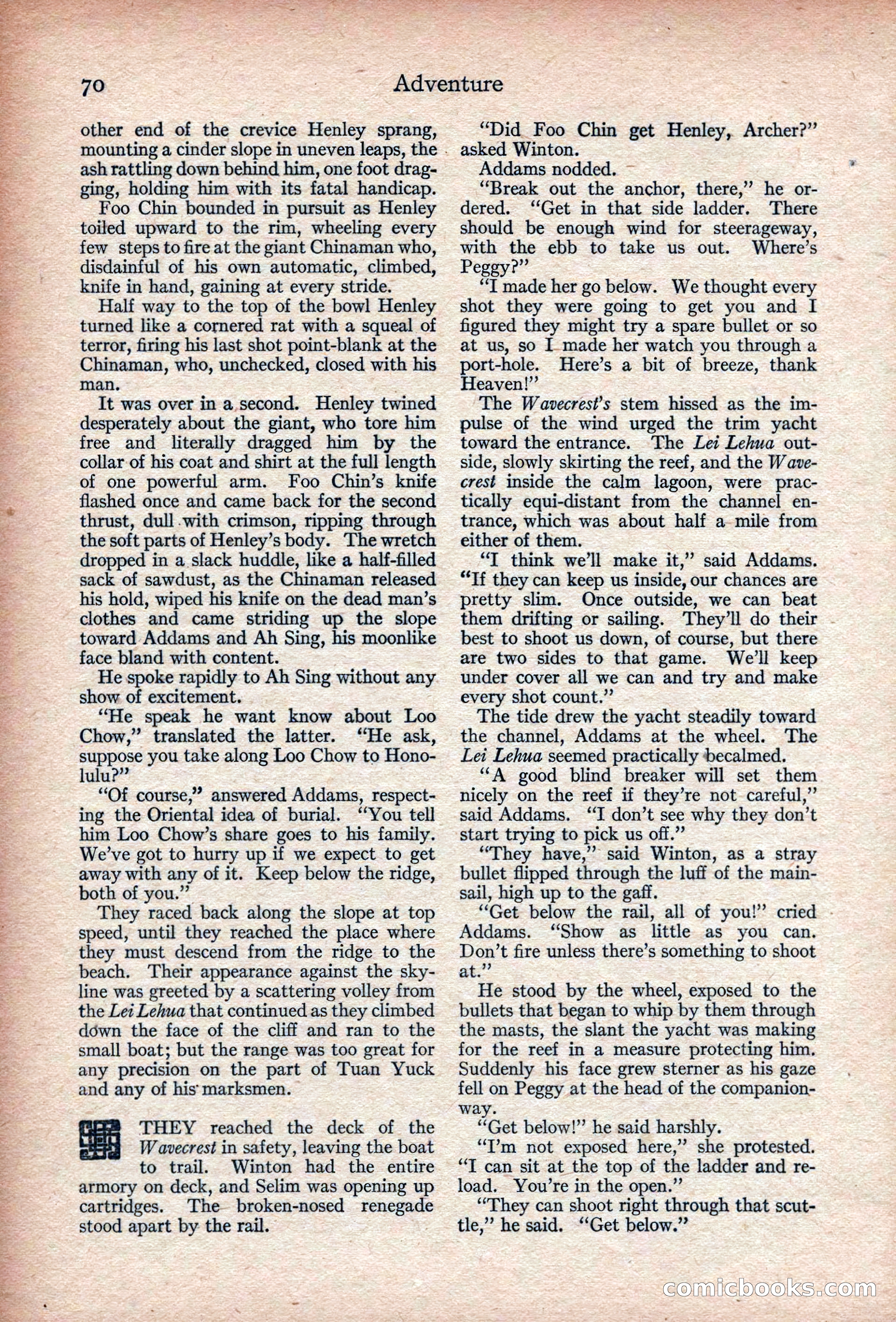 Adventure, November 1915 — page 72 of 228