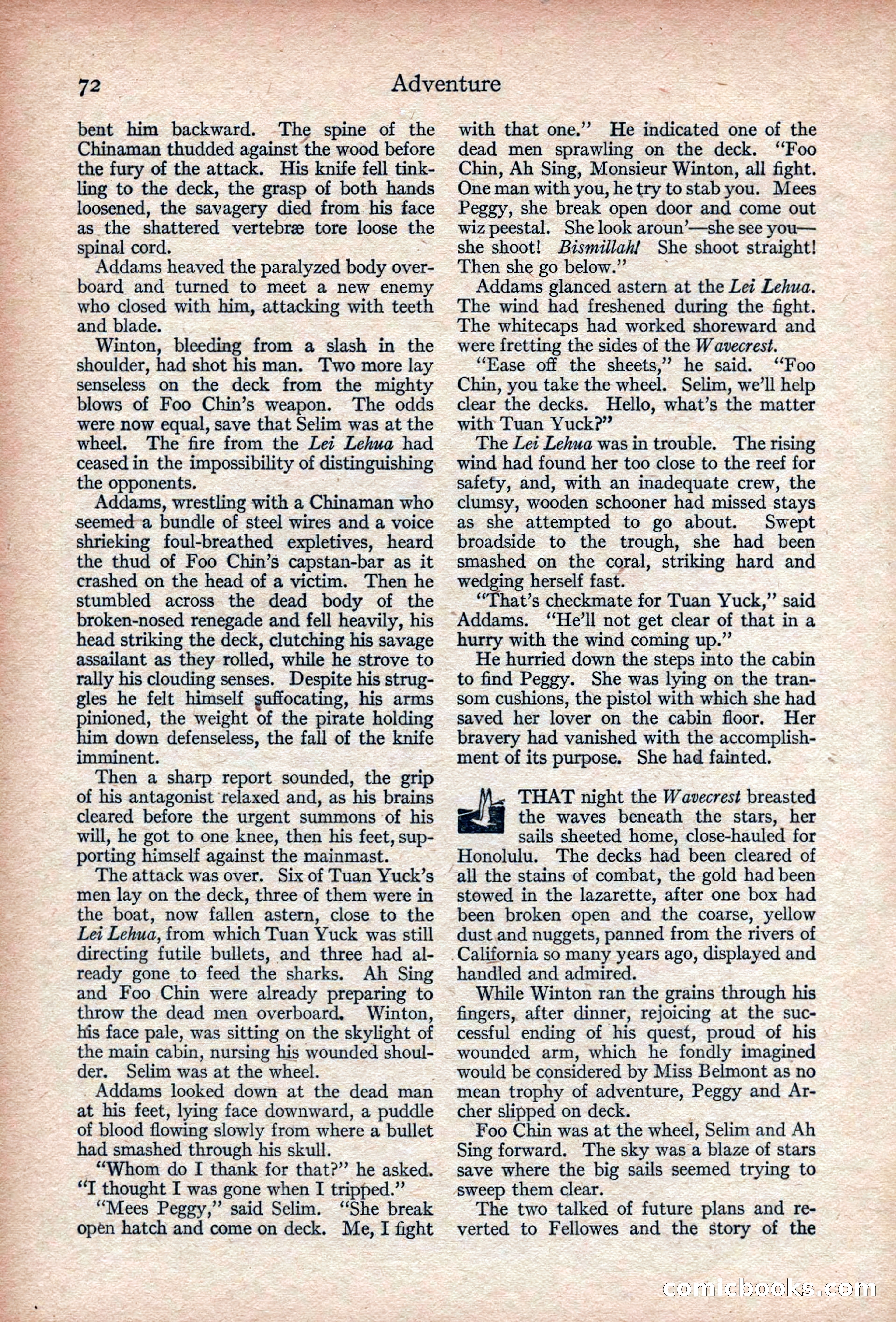 Adventure, November 1915 — page 74 of 228