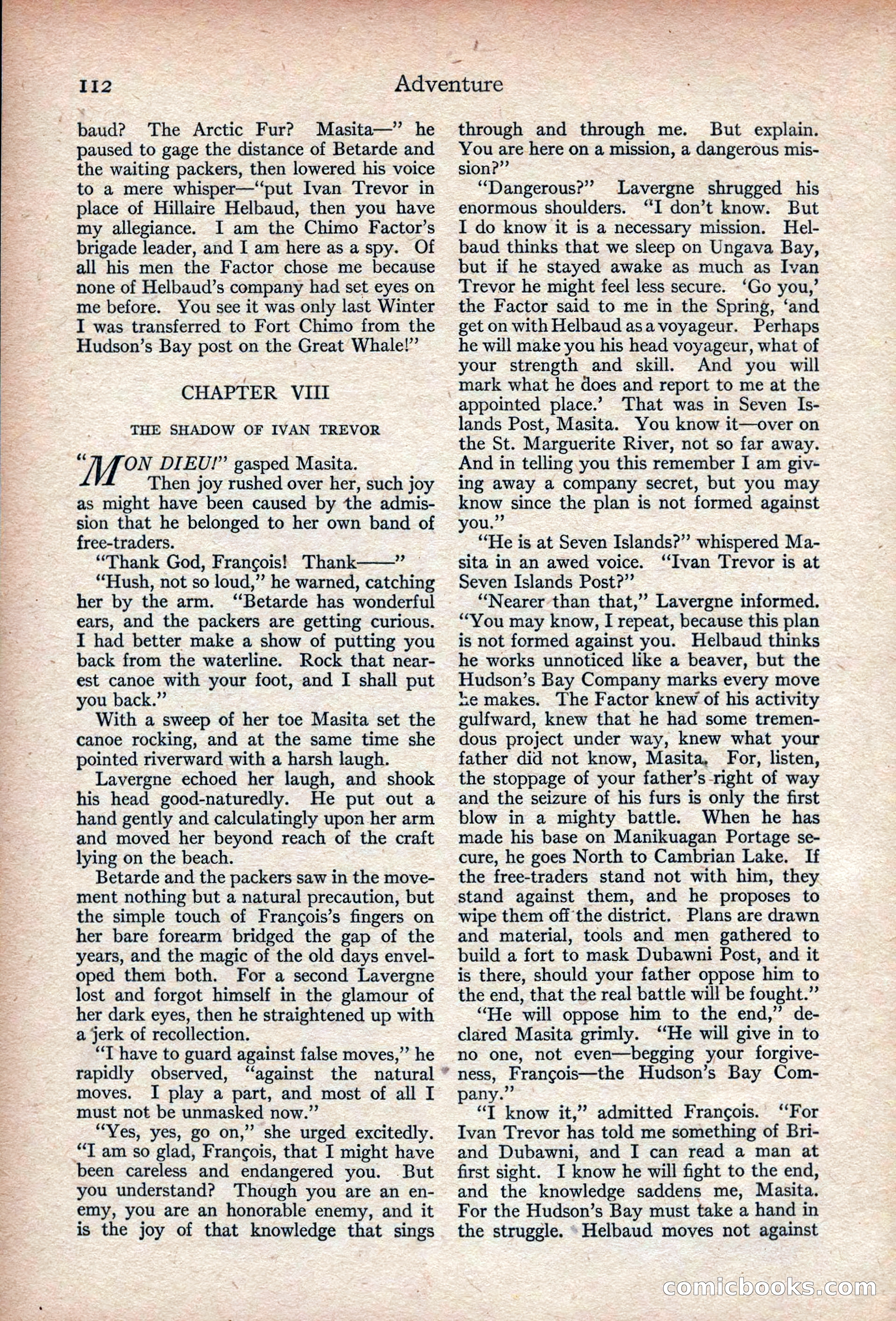 Adventure, November 1915 — page 114 of 228