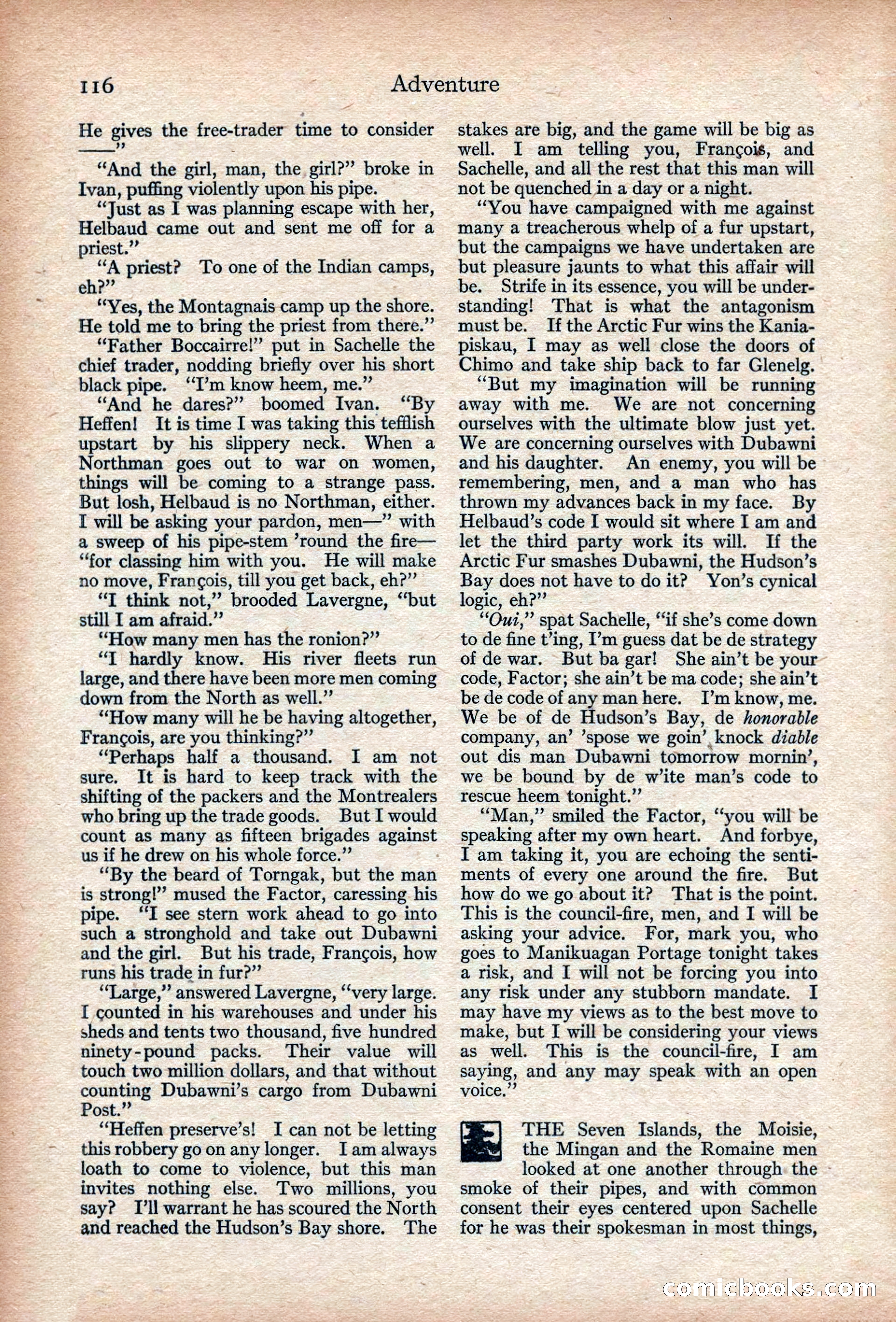 Adventure, November 1915 — page 118 of 228