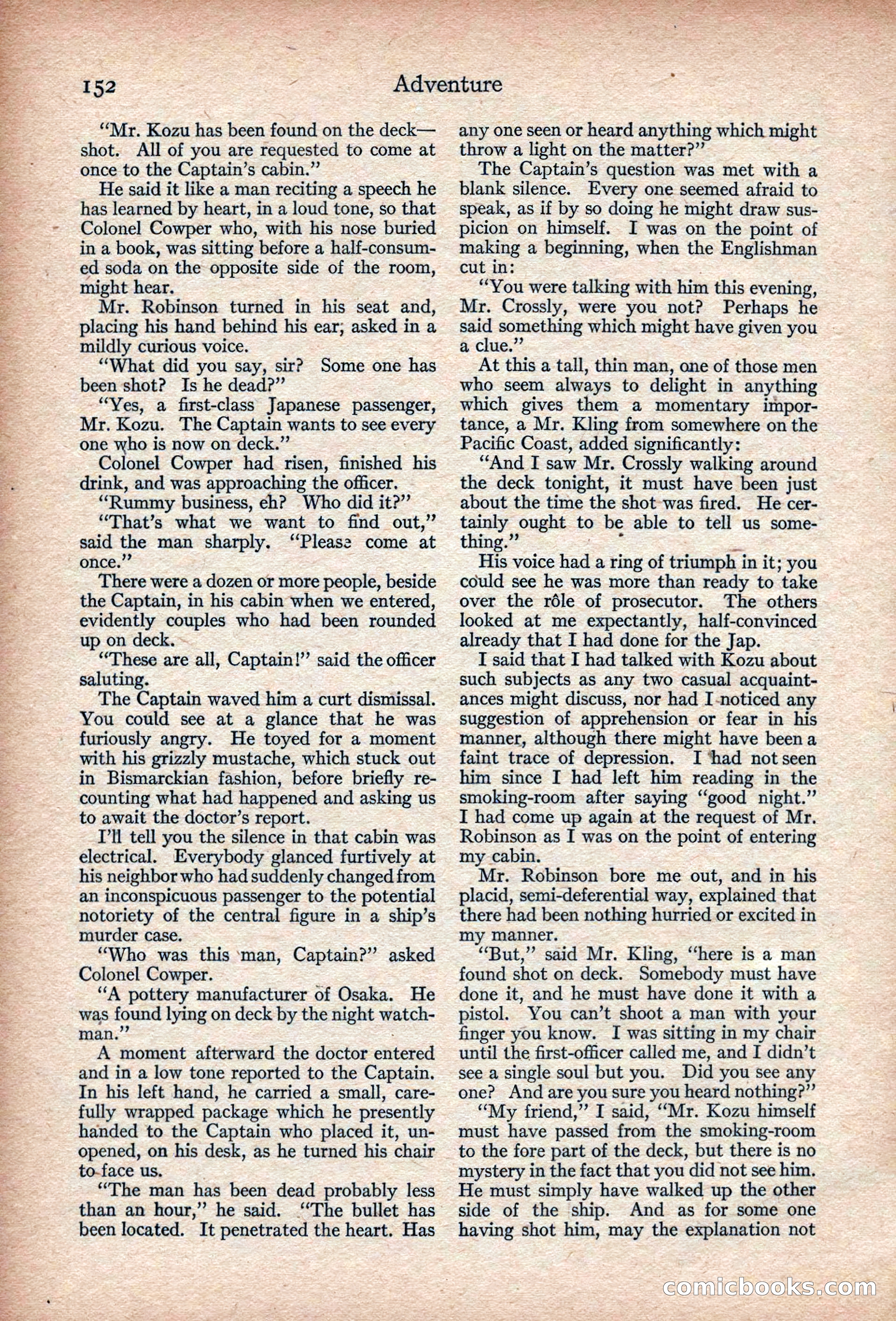 Adventure, November 1915 — page 154 of 228