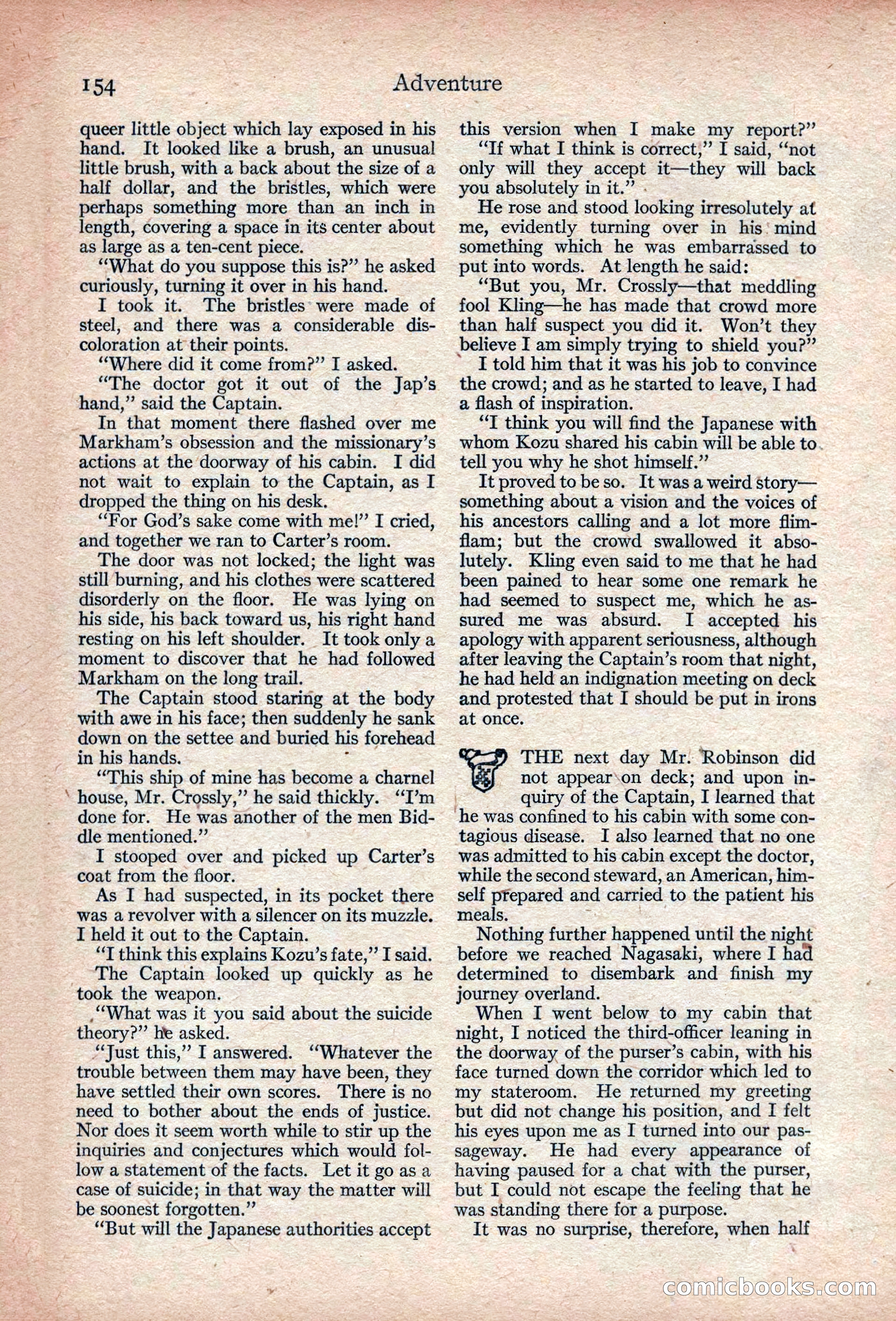 Adventure, November 1915 — page 156 of 228