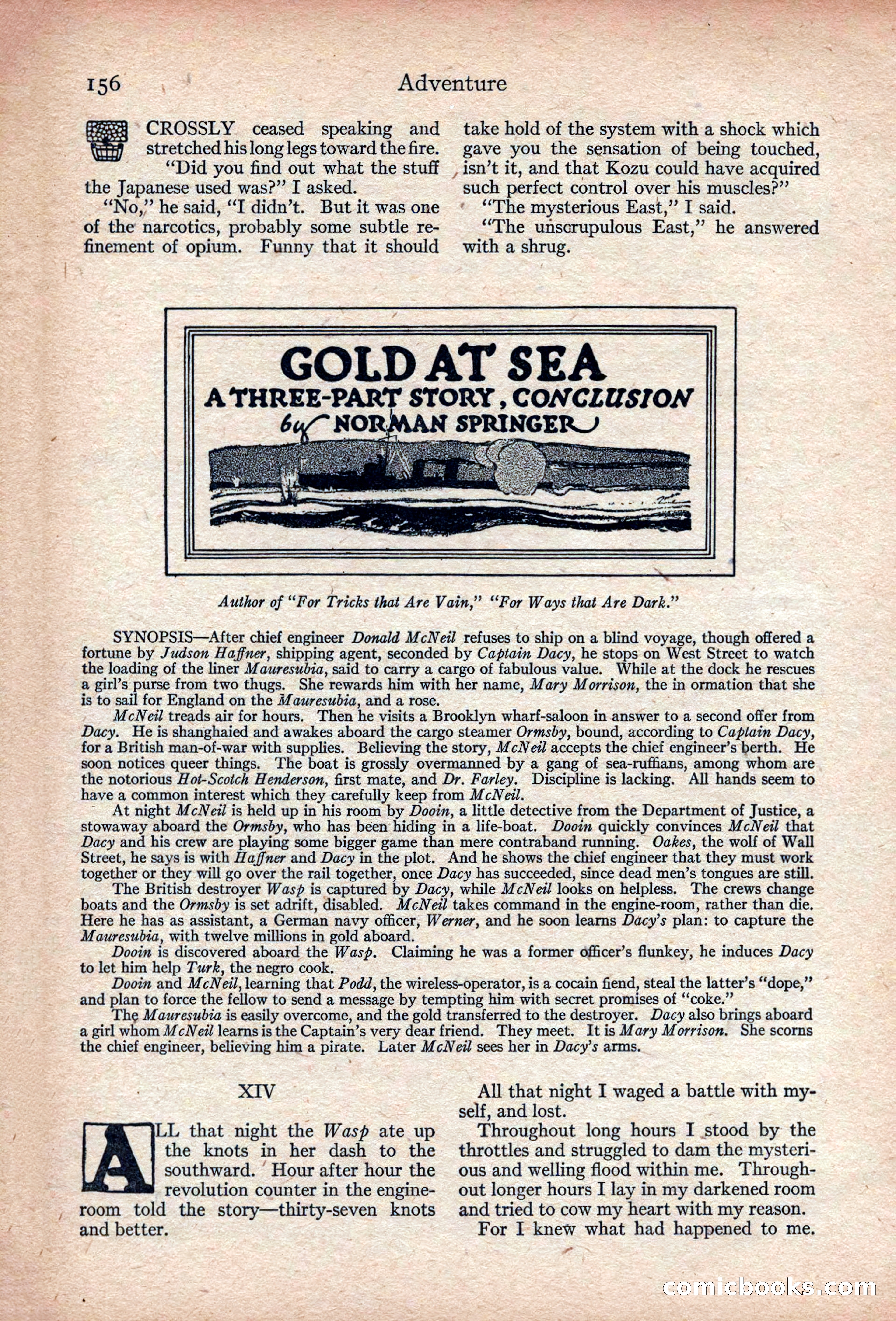 Adventure, November 1915 — page 158 of 228