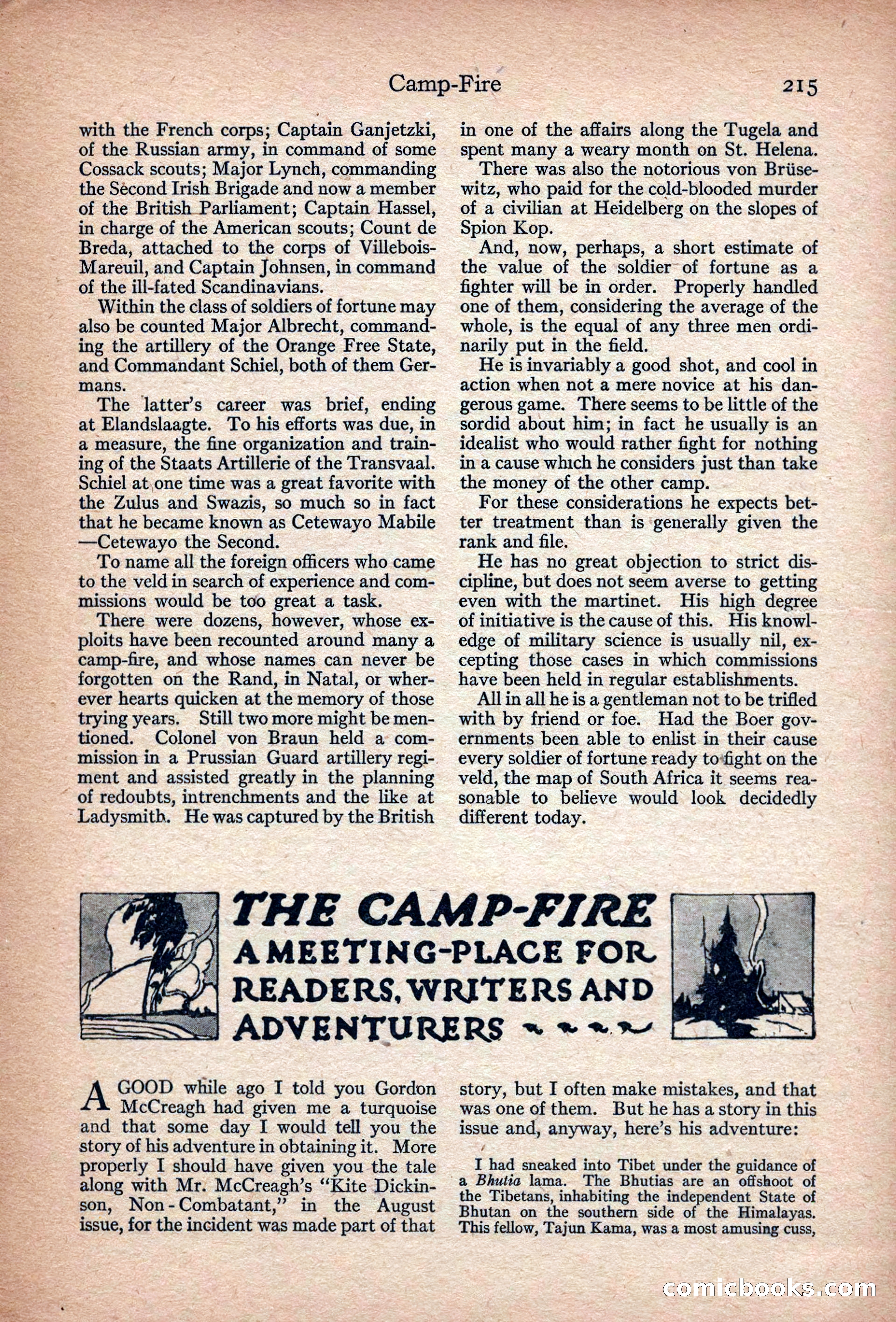 Adventure, November 1915 — page 217 of 228