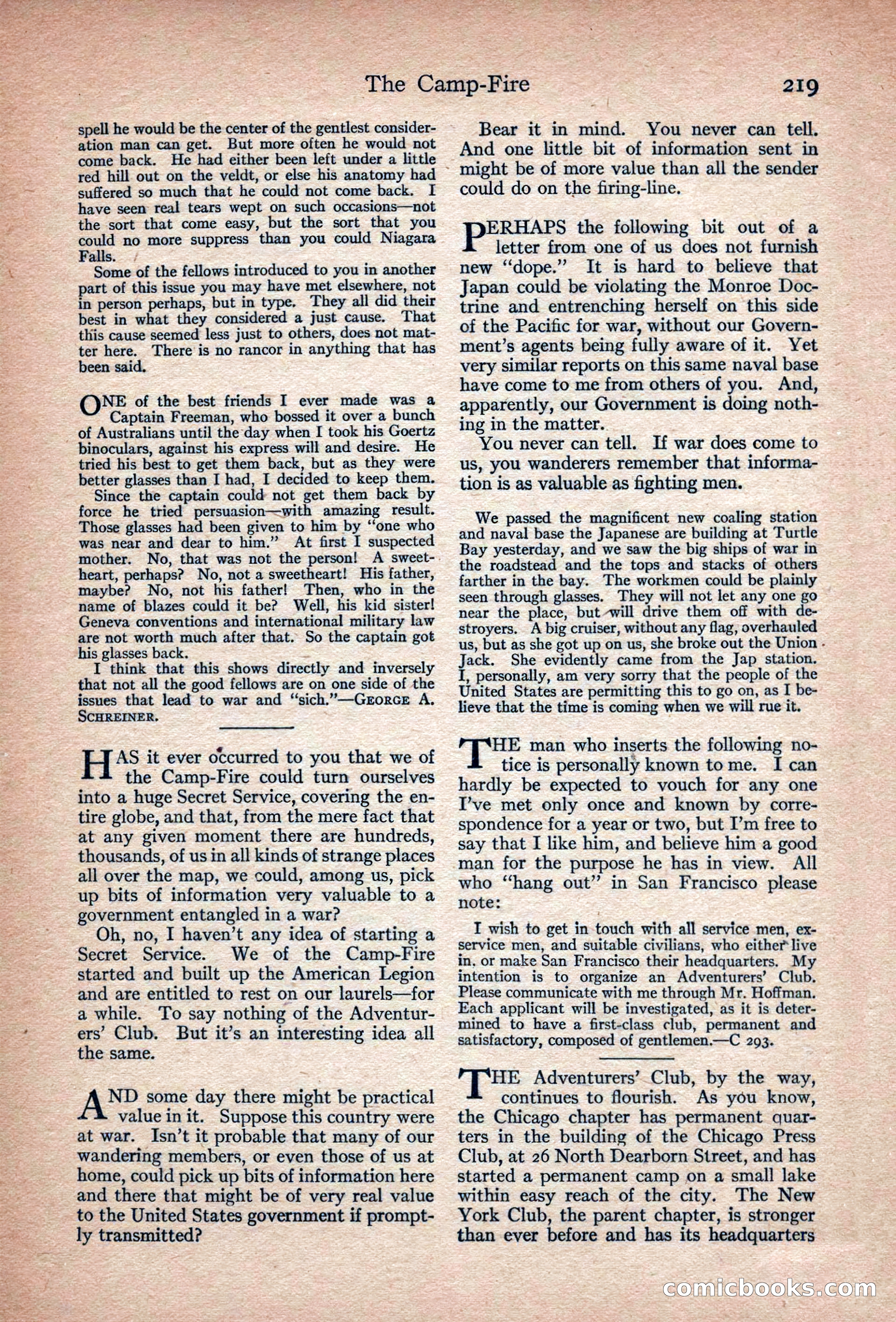 Adventure, November 1915 — page 221 of 228