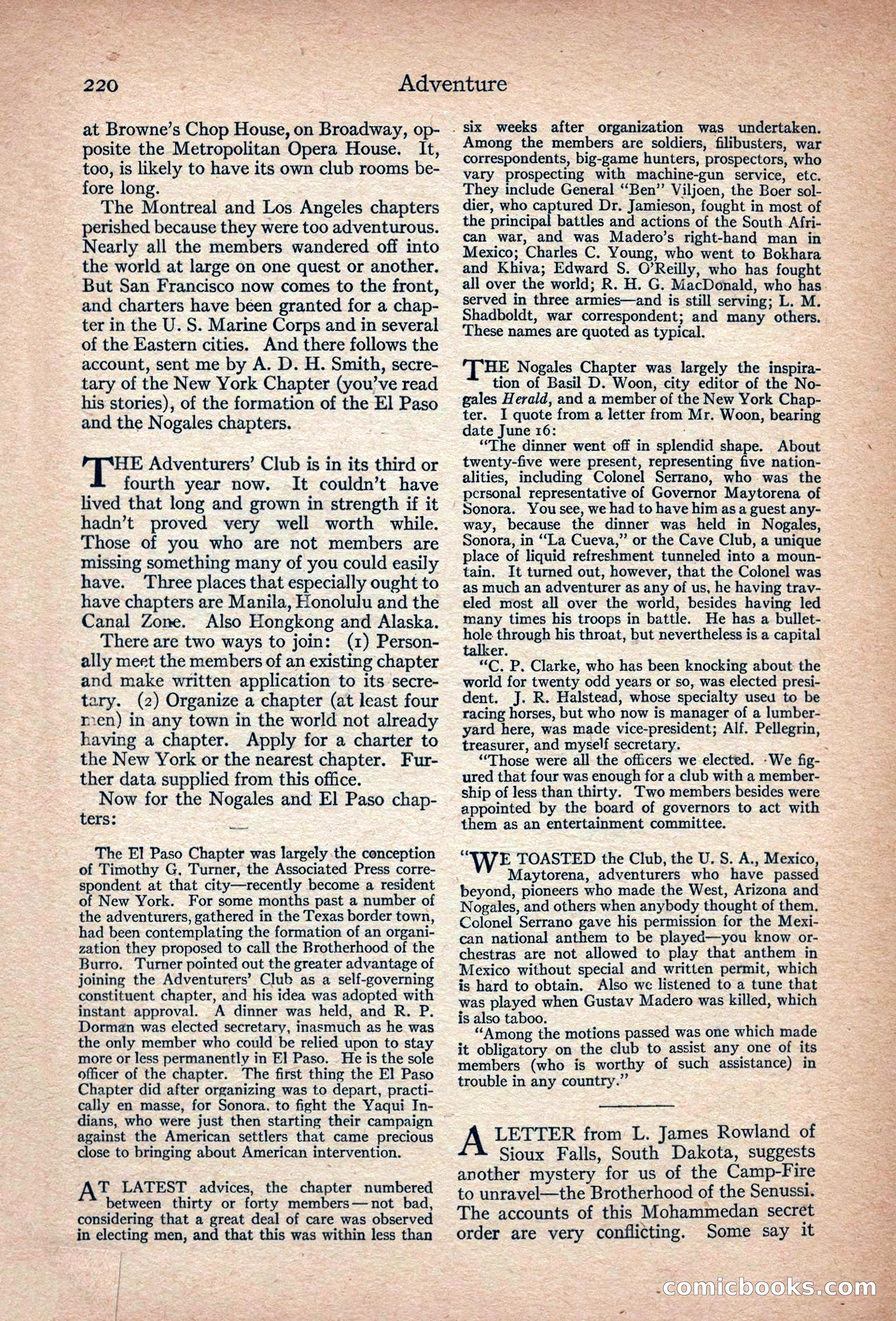 Adventure, November 1915 — page 222 of 228
