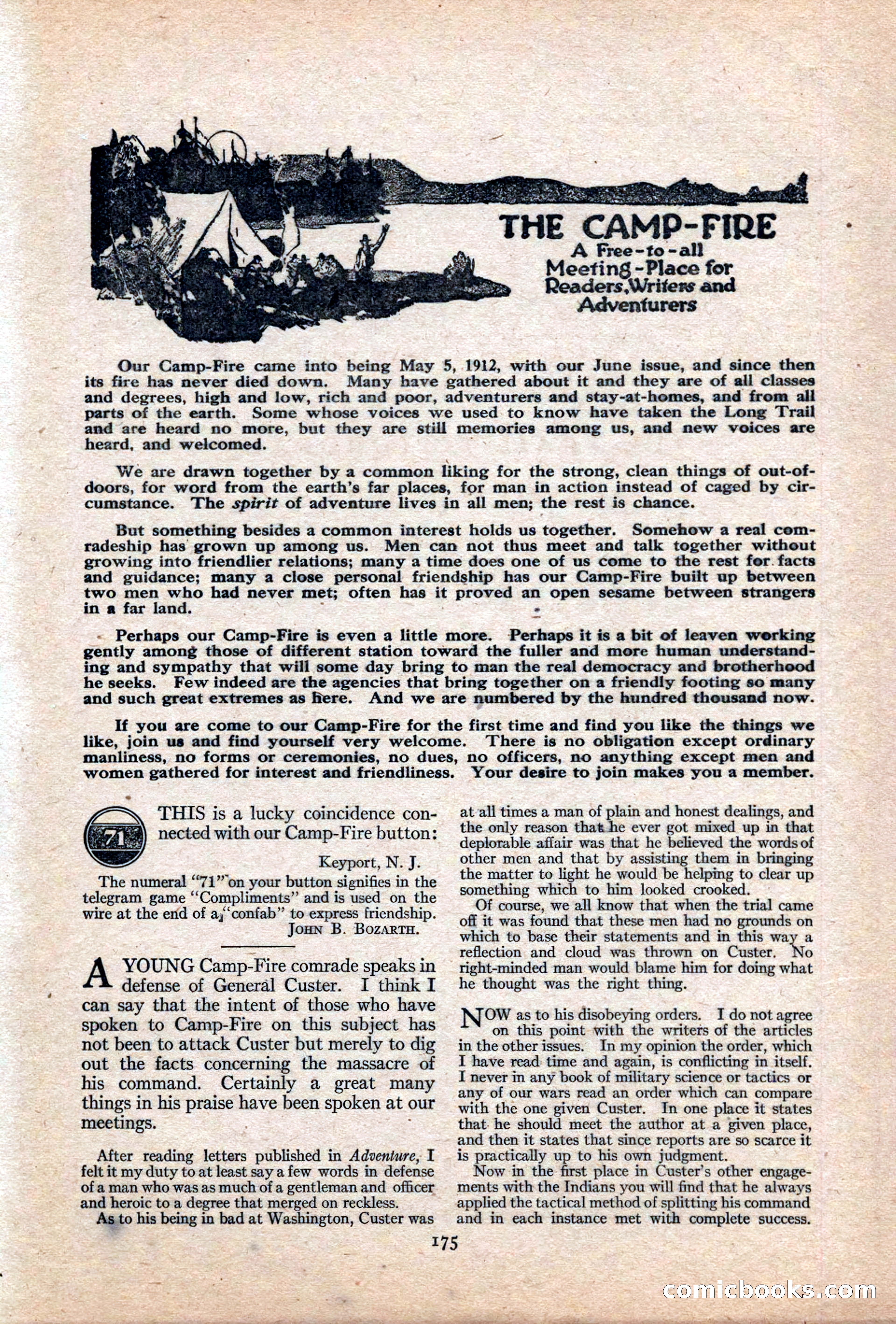 Adventure Magazine Cover — page 185 of 204