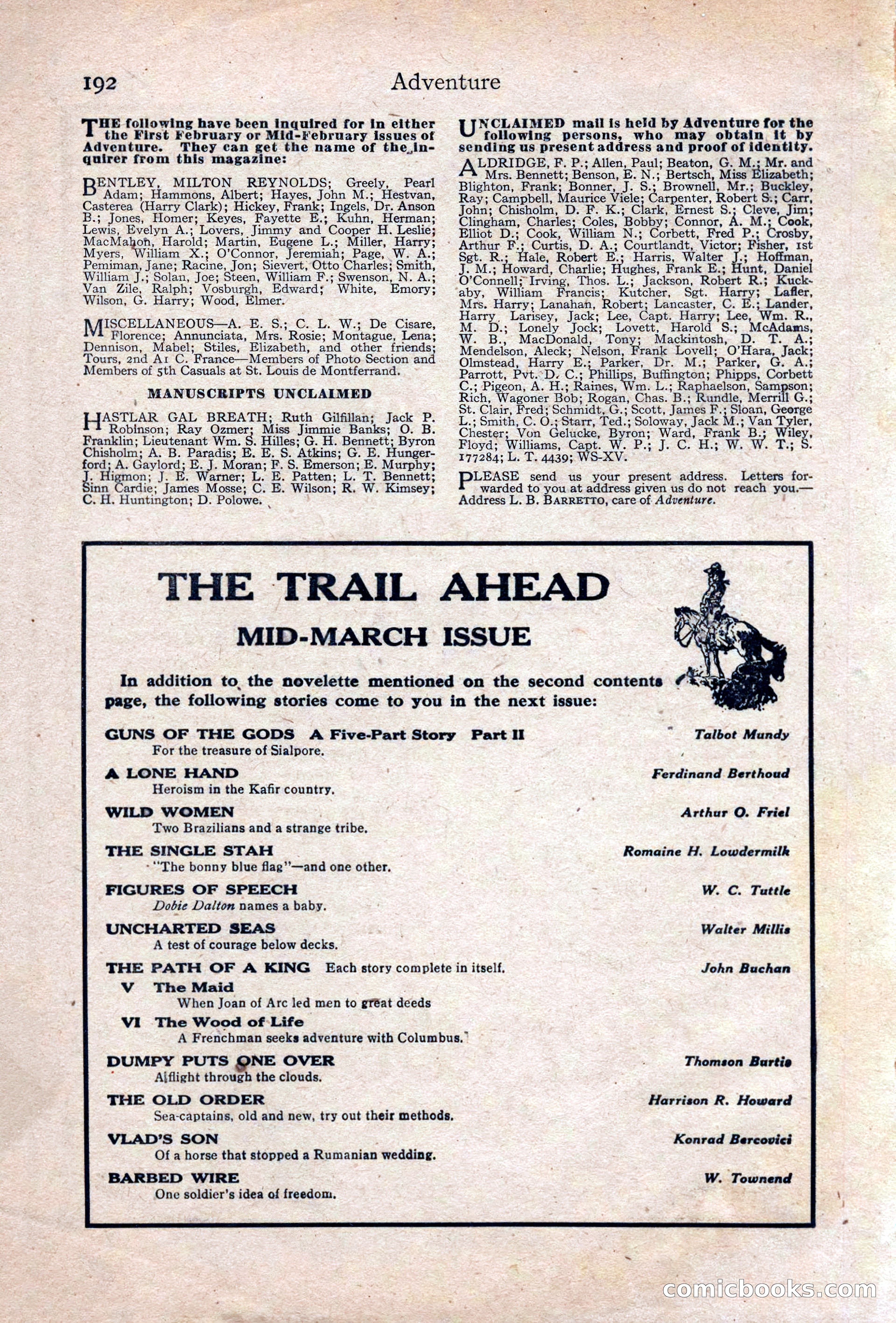 Adventure Magazine Cover — page 202 of 204