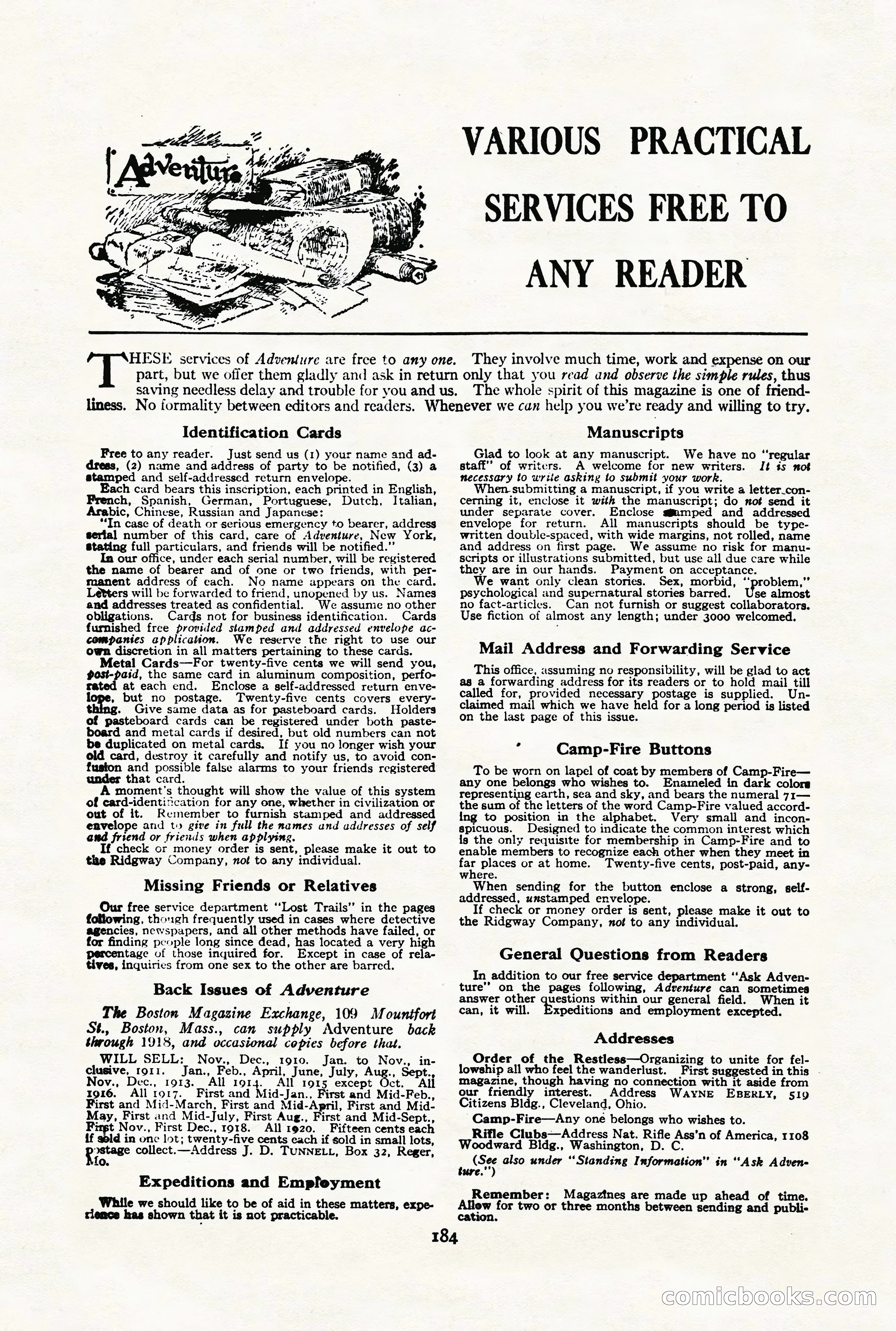 Adventure Magazine Cover — page 194 of 204