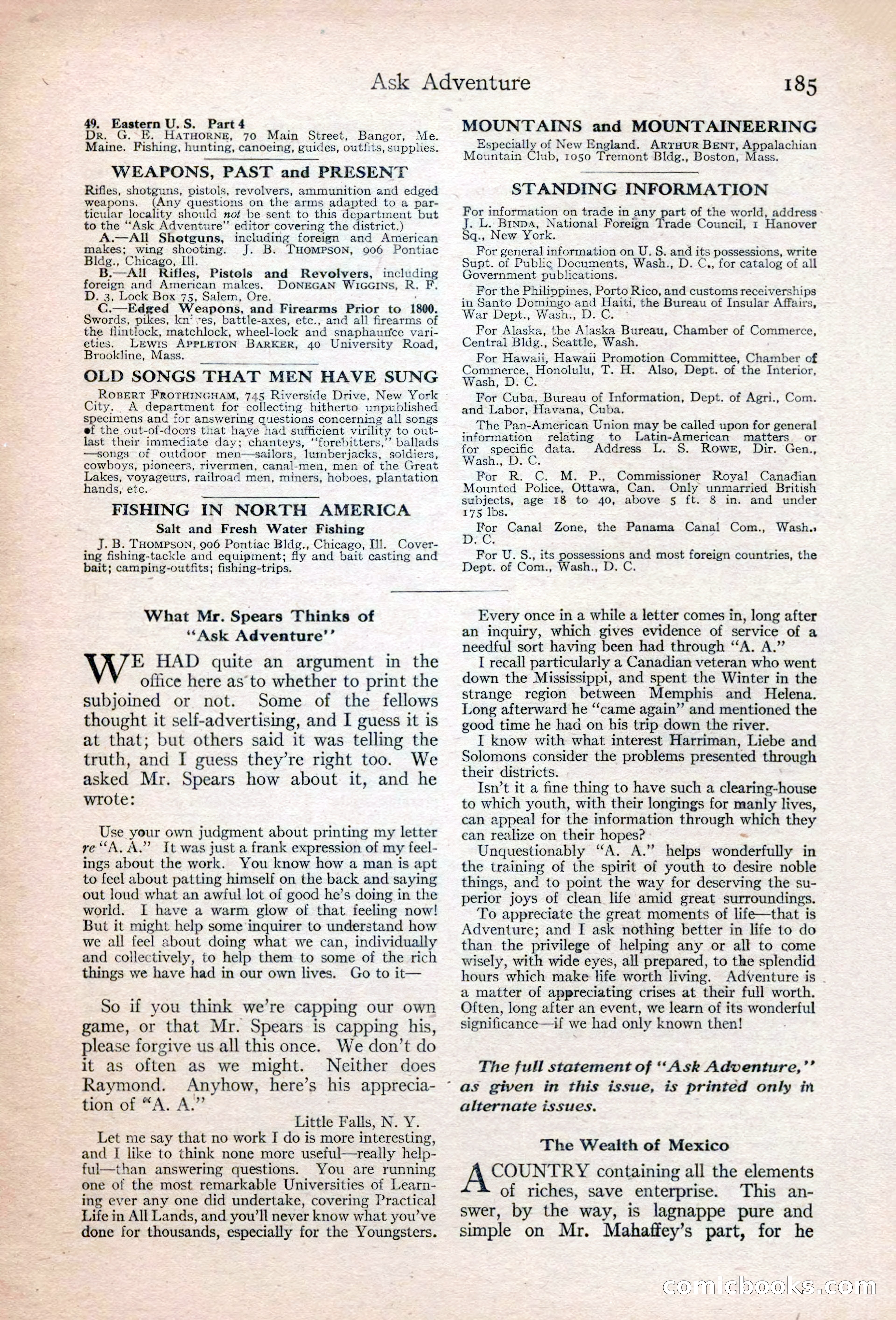 Adventure Magazine Cover — page 191 of 200