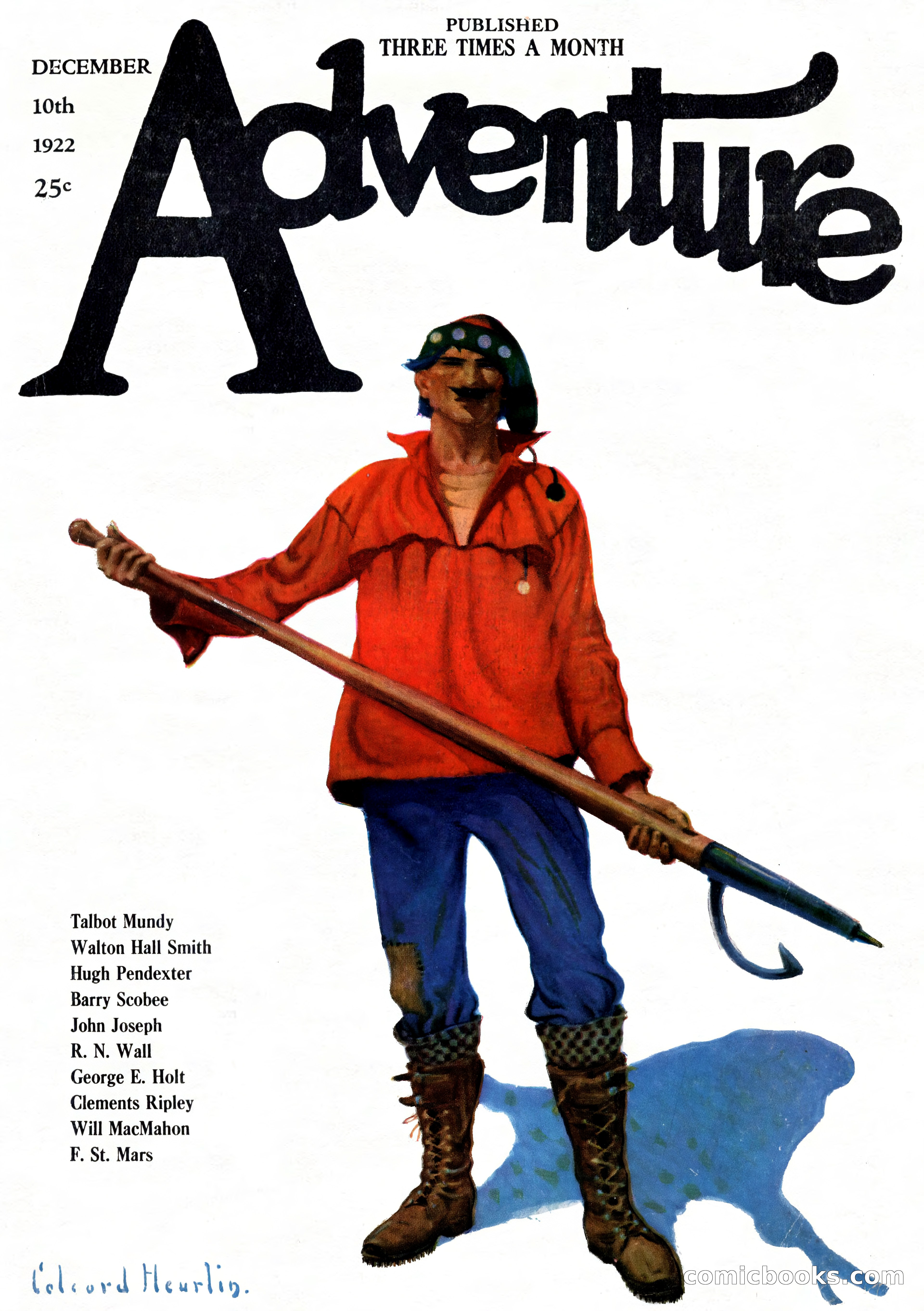 Adventure Magazine Cover, December 10, 1922
