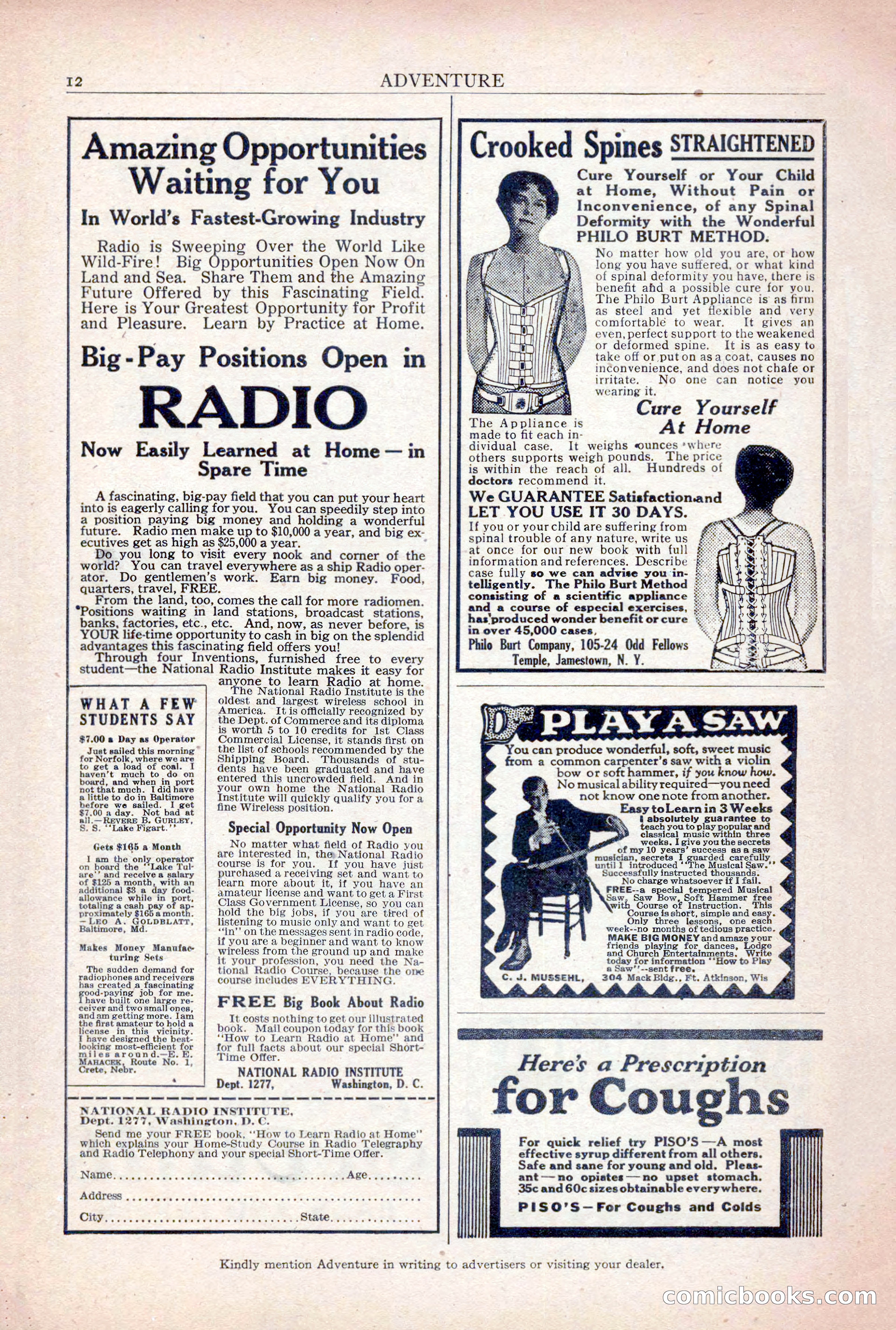 Adventure Magazine, December 30, 1922 — page 14 of 212
