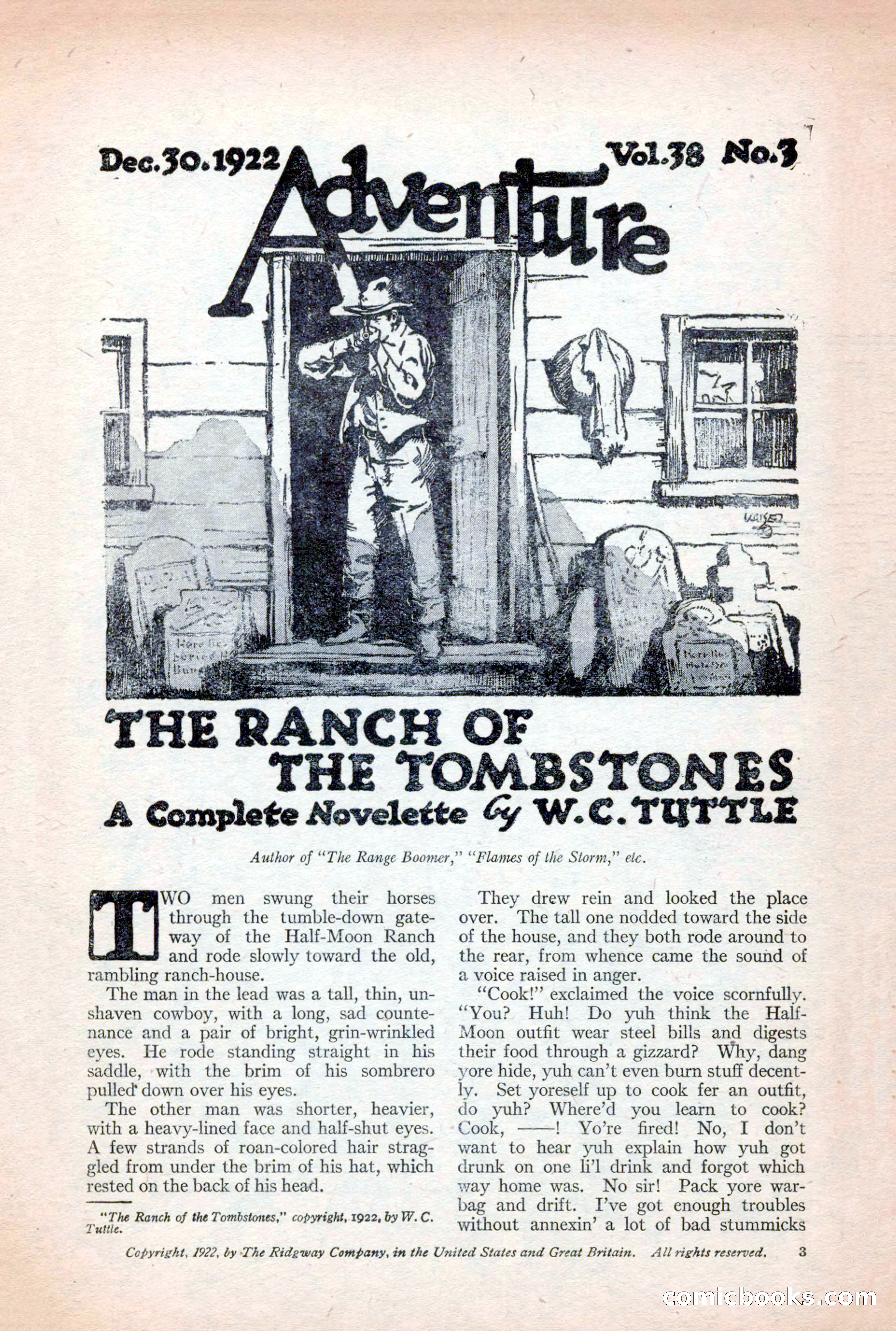 Adventure Magazine, December 30, 1922 — page 21 of 212