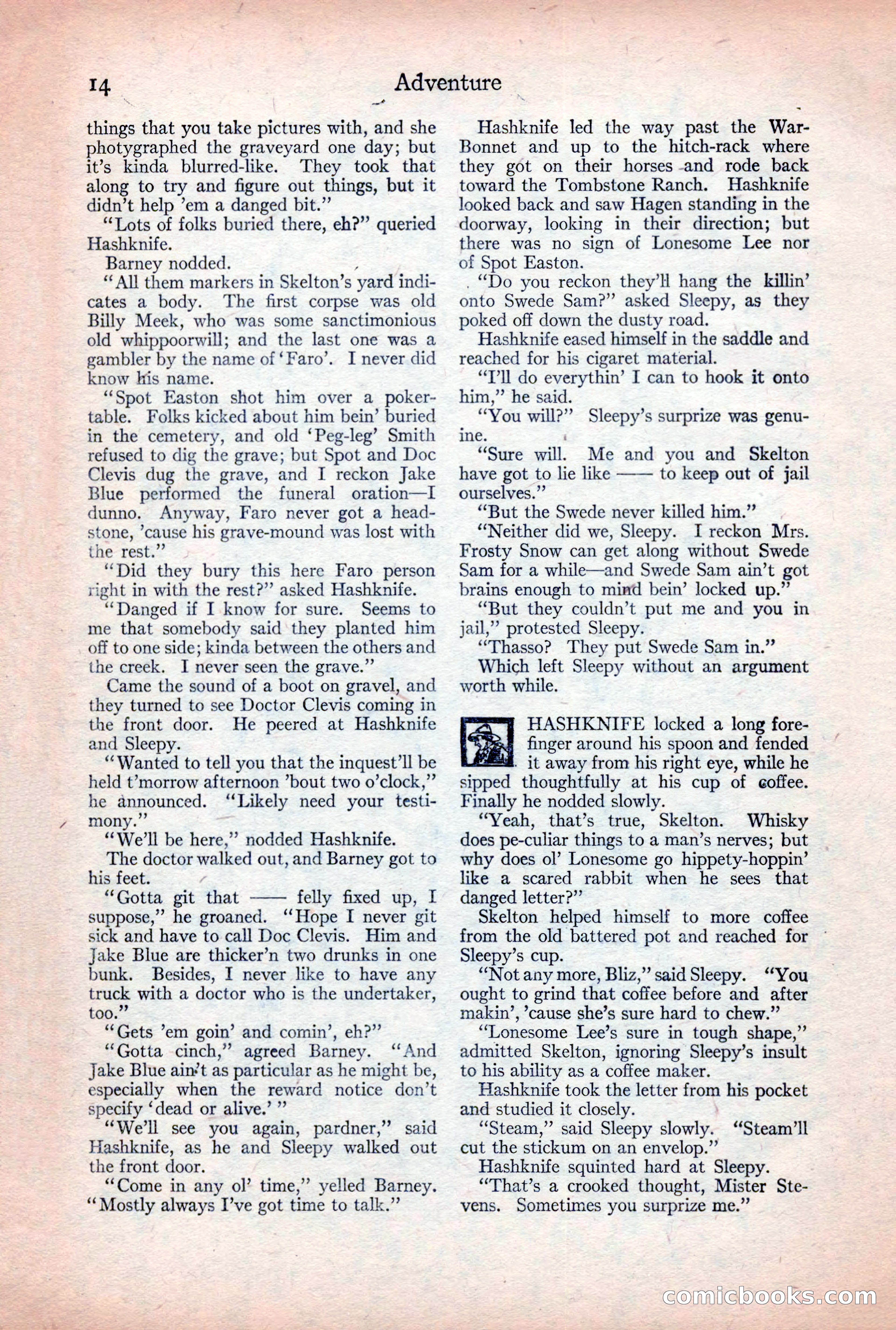 Adventure Magazine, December 30, 1922 — page 32 of 212