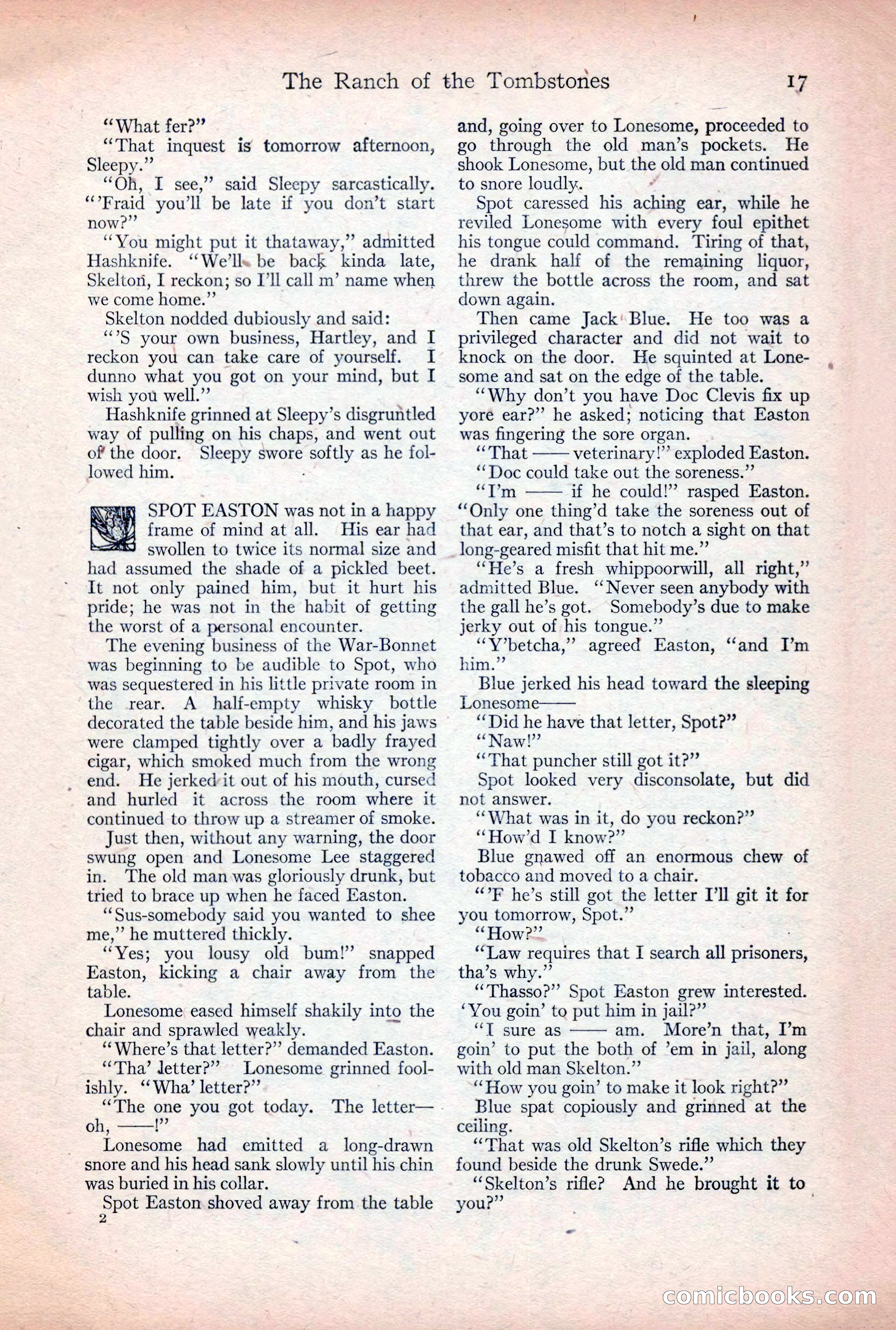 Adventure Magazine, December 30, 1922 — page 35 of 212