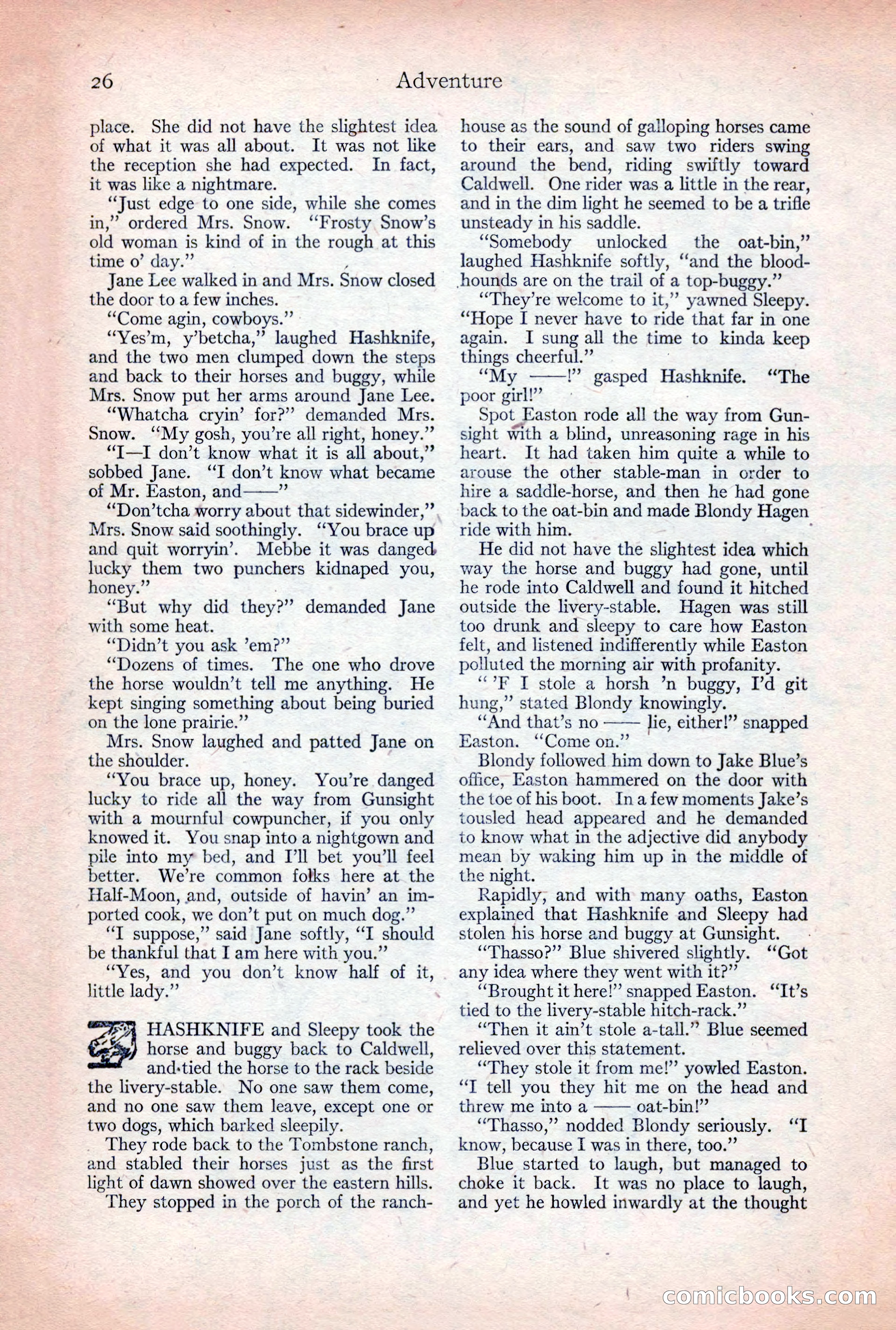 Adventure Magazine, December 30, 1922 — page 44 of 212