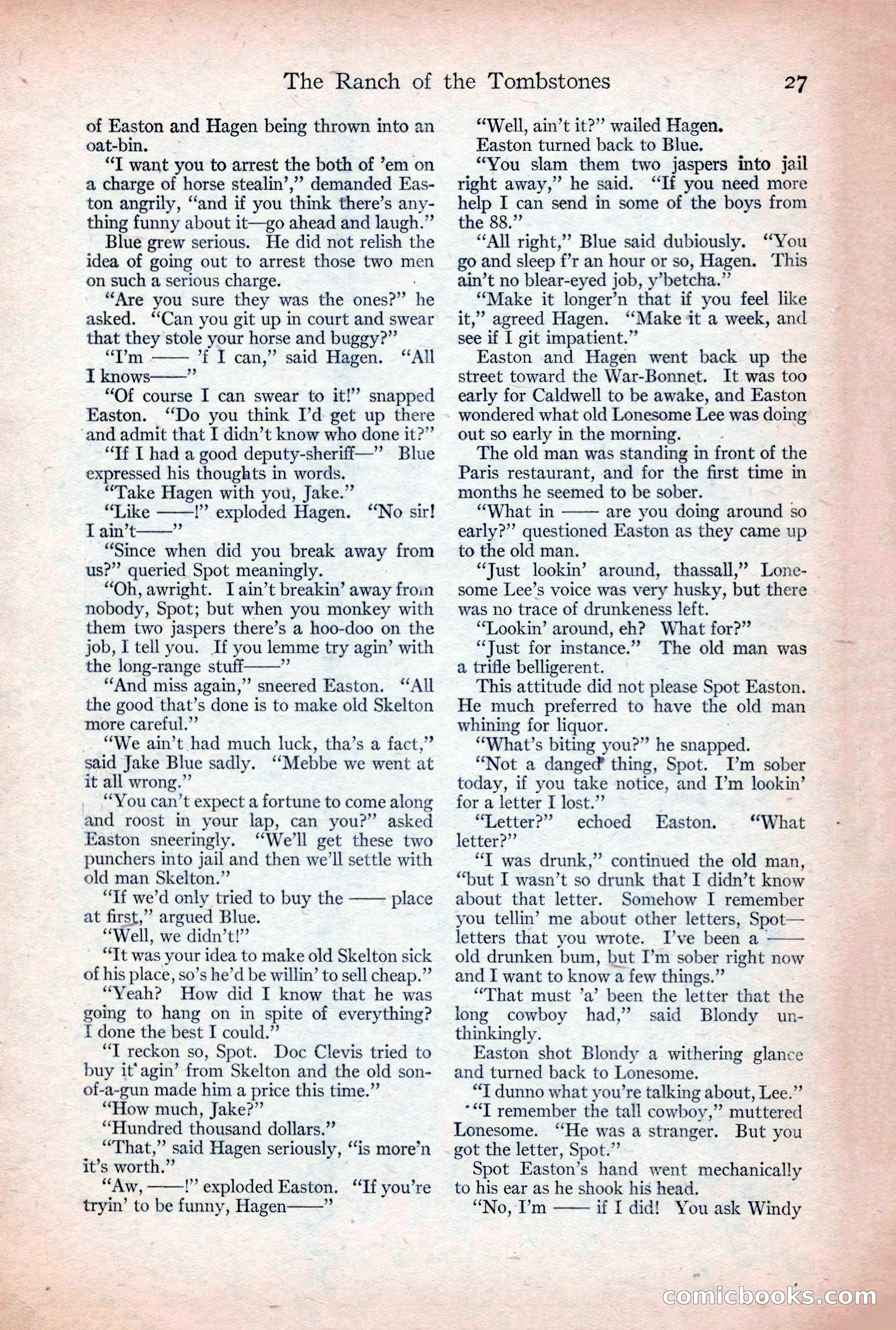 Adventure Magazine, December 30, 1922 — page 45 of 212