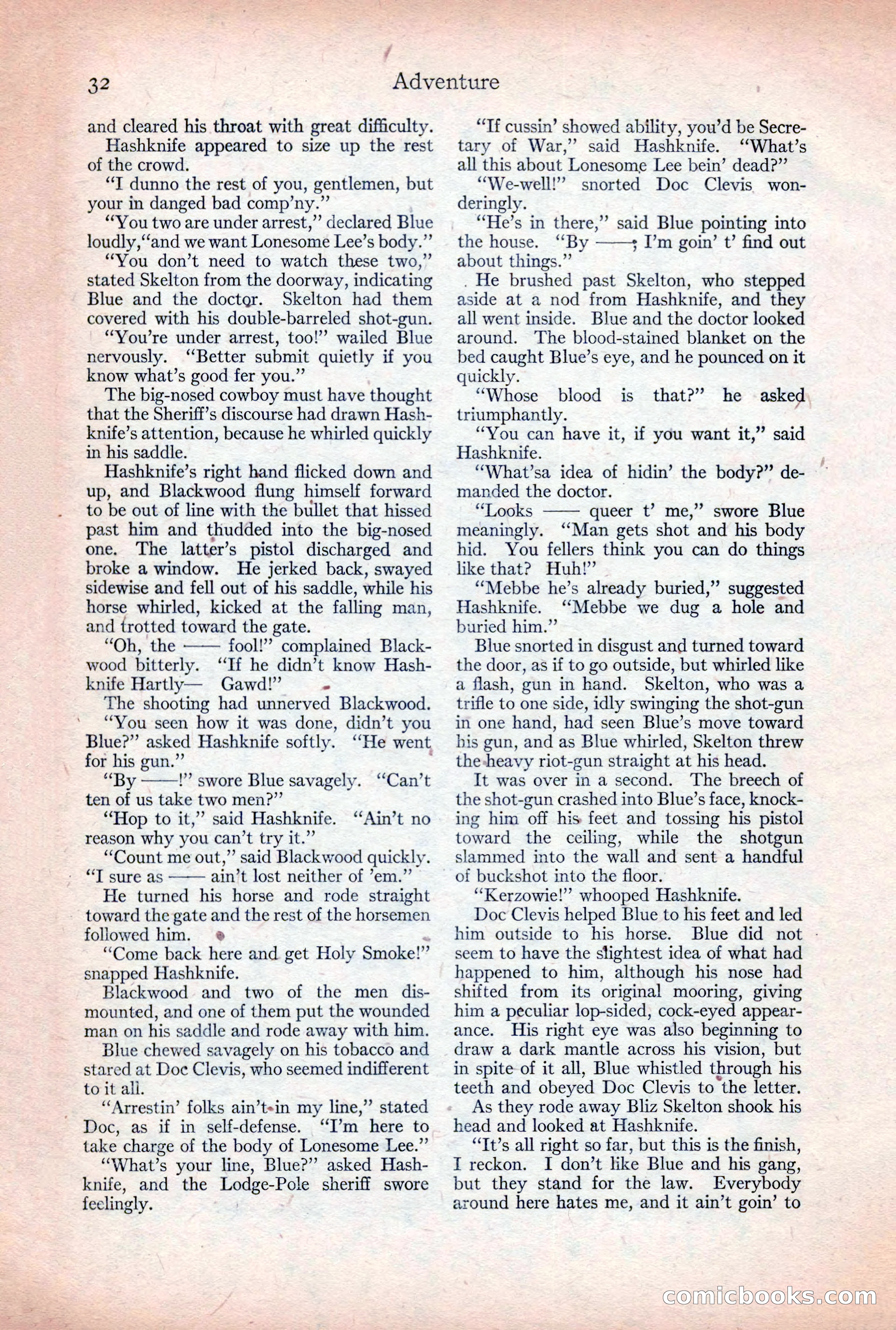 Adventure Magazine, December 30, 1922 — page 50 of 212