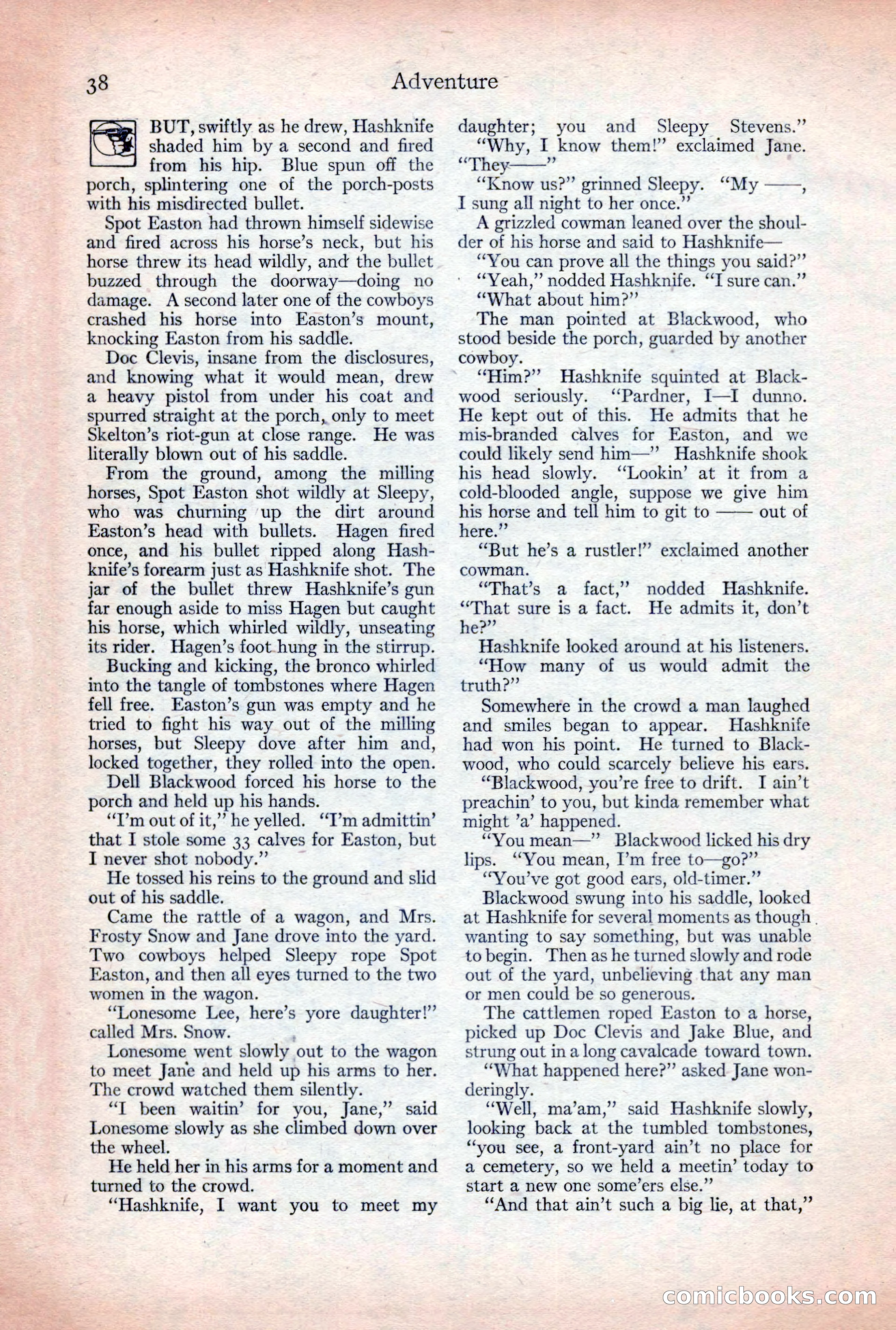 Adventure Magazine, December 30, 1922 — page 56 of 212