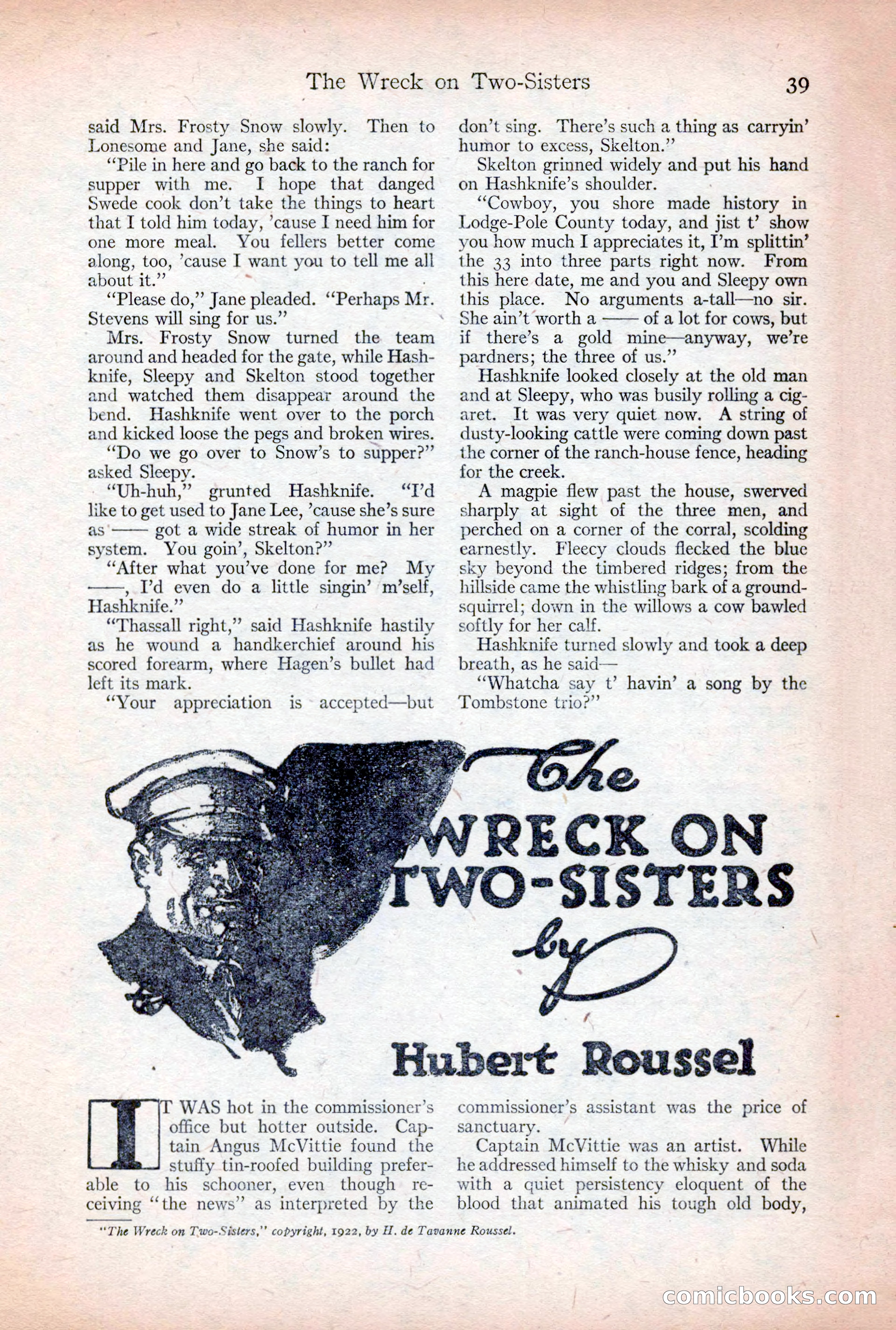 Adventure Magazine, December 30, 1922 — page 57 of 212