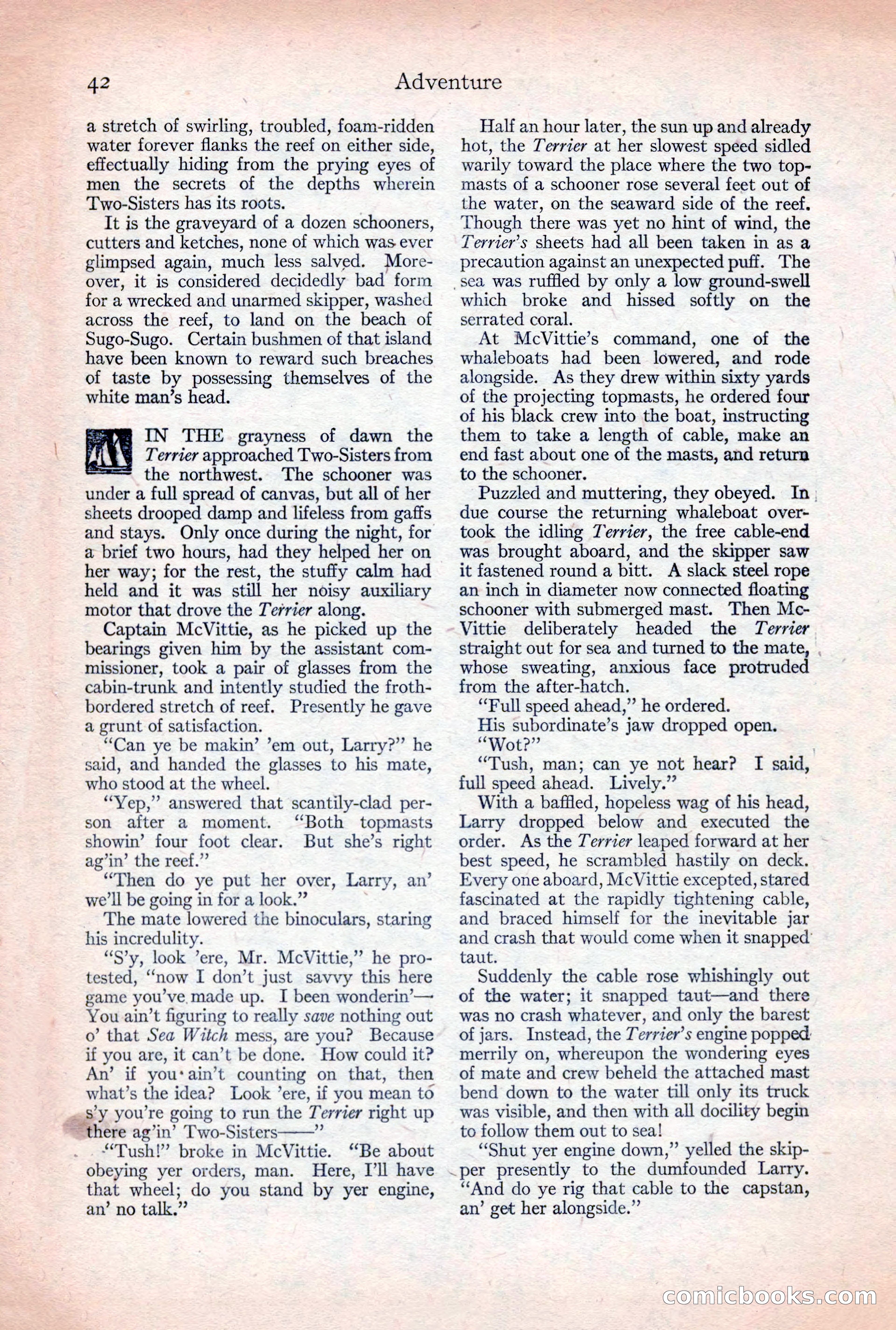 Adventure Magazine, December 30, 1922 — page 60 of 212