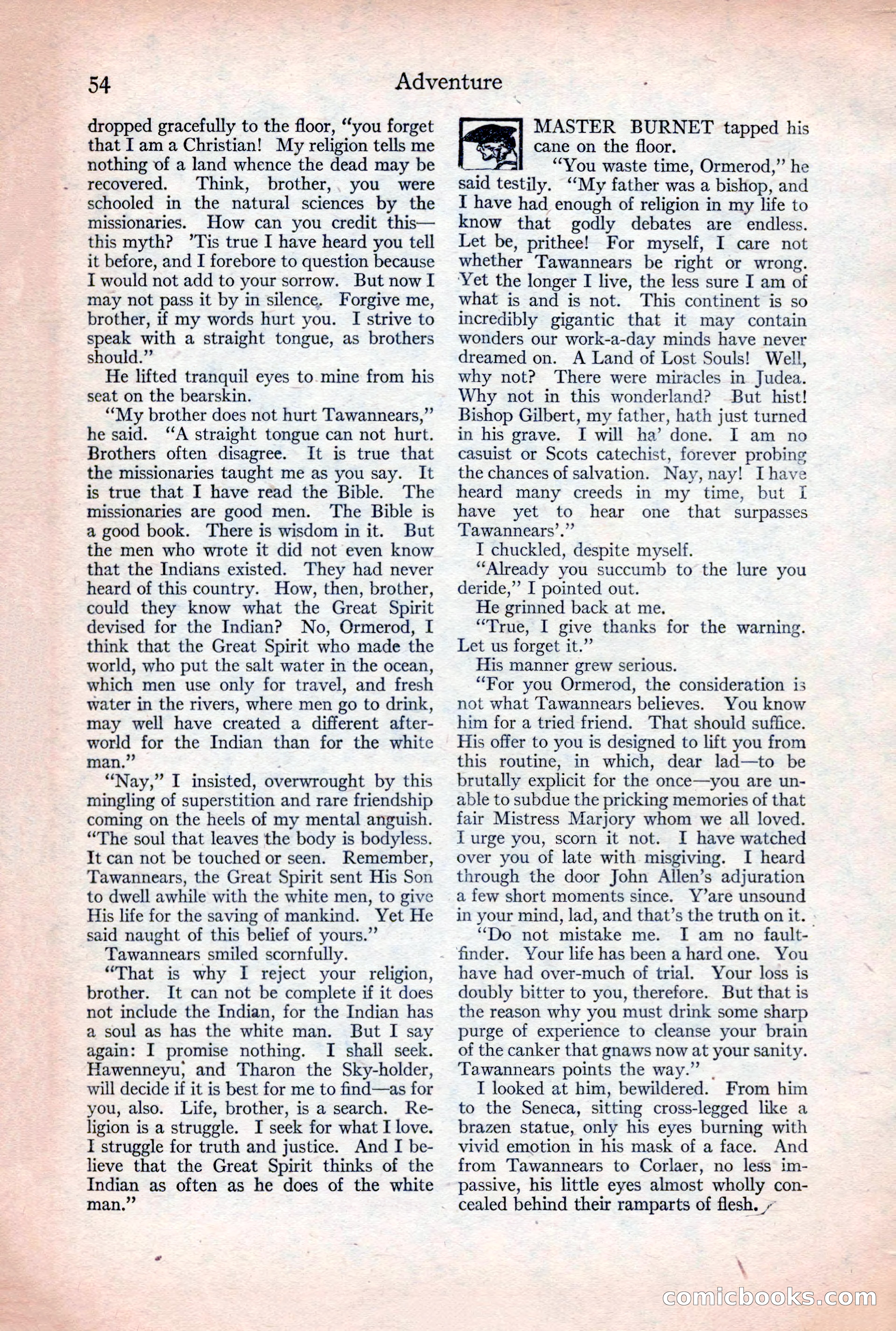 Adventure Magazine, December 30, 1922 — page 72 of 212