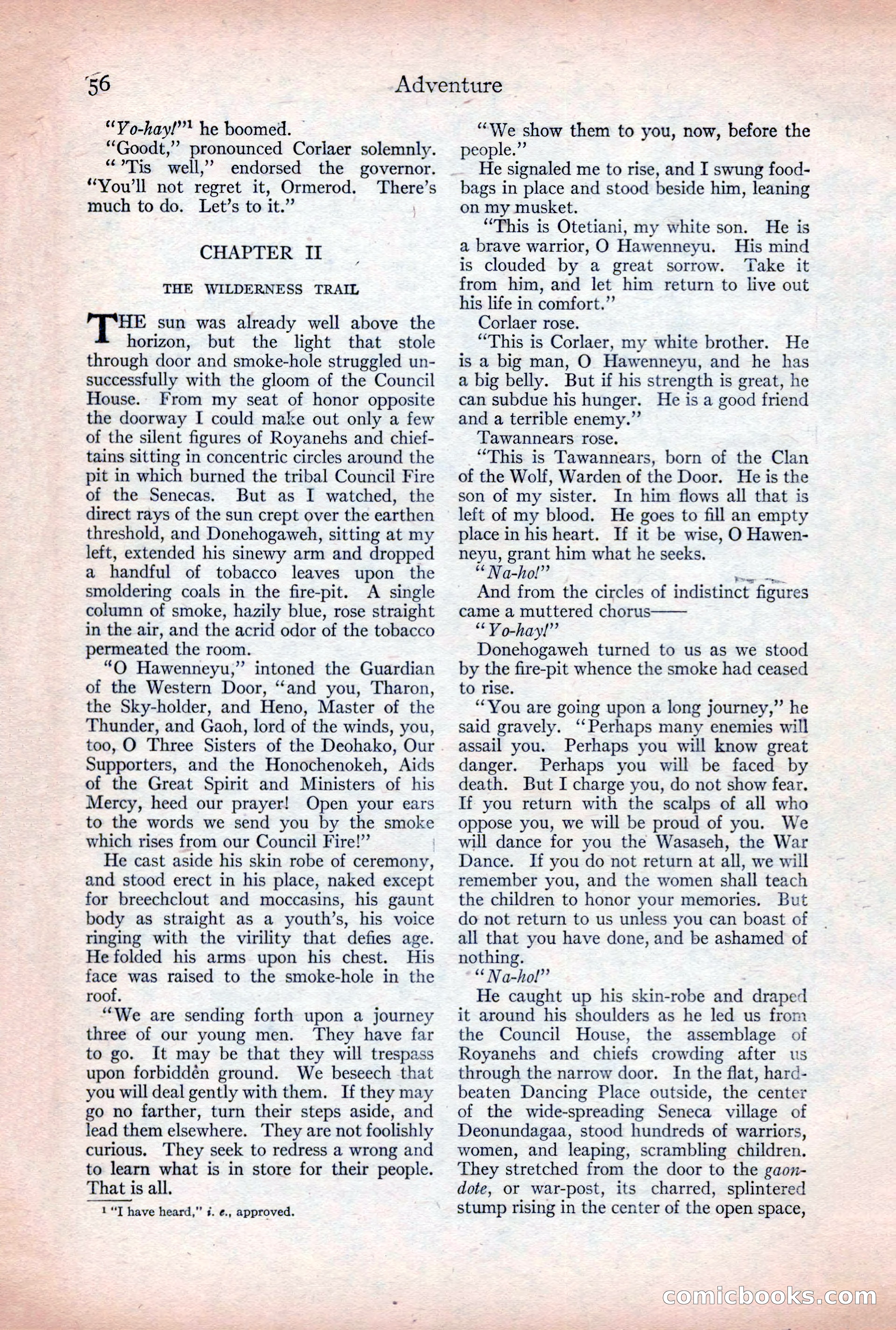 Adventure Magazine, December 30, 1922 — page 74 of 212