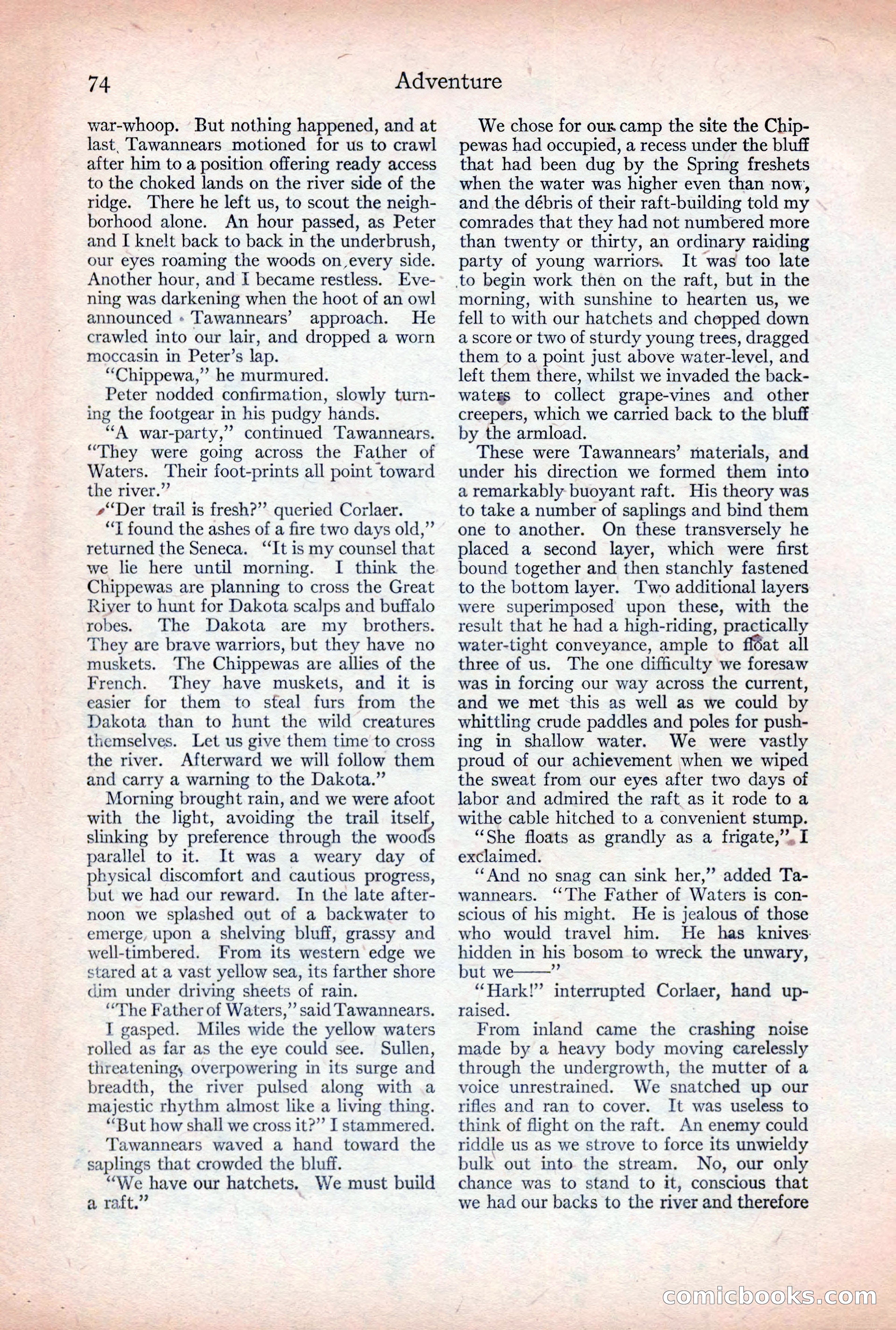 Adventure Magazine, December 30, 1922 — page 92 of 212