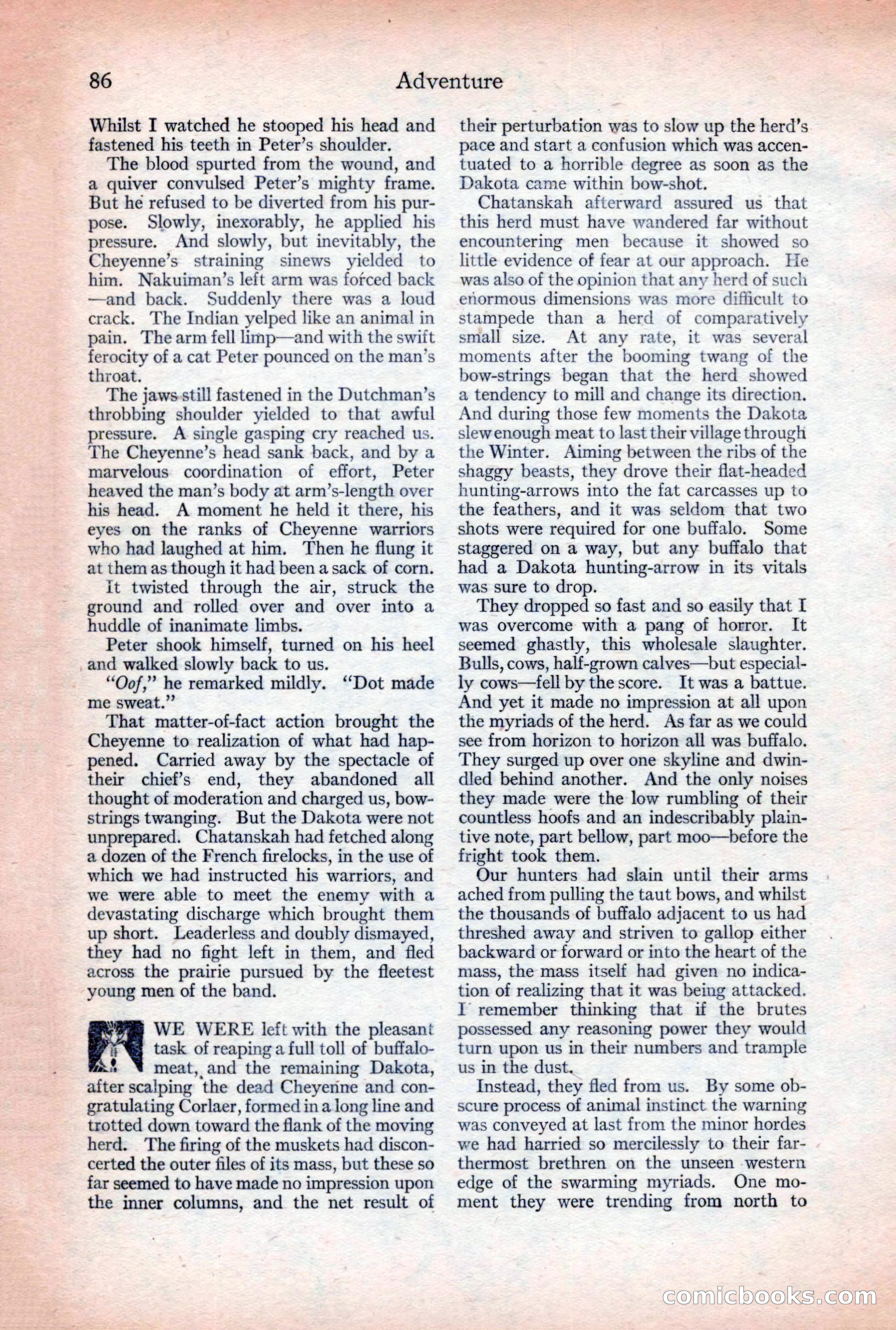 Adventure Magazine, December 30, 1922 — page 104 of 212