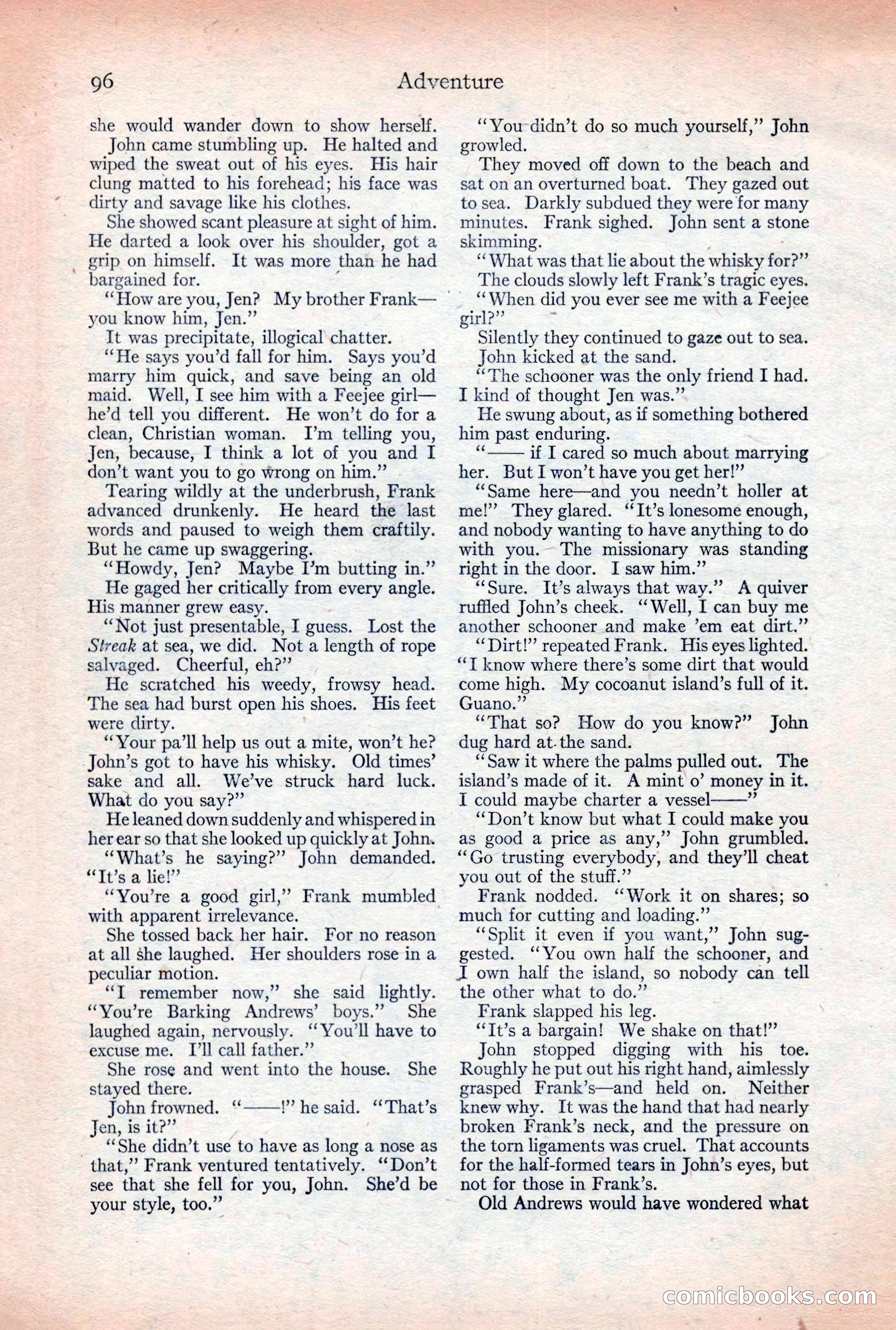 Adventure Magazine, December 30, 1922 — page 114 of 212