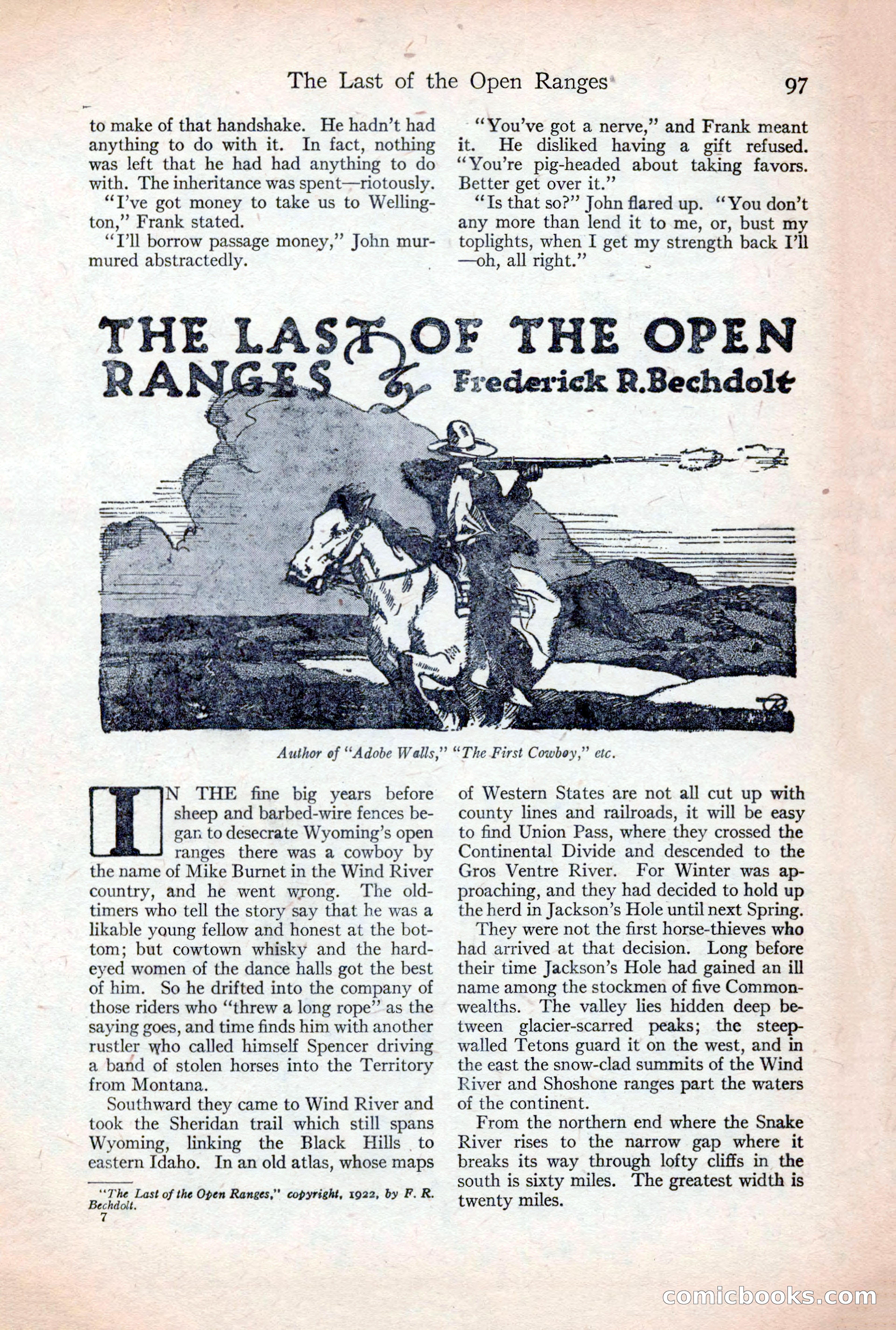 Adventure Magazine, December 30, 1922 — page 115 of 212