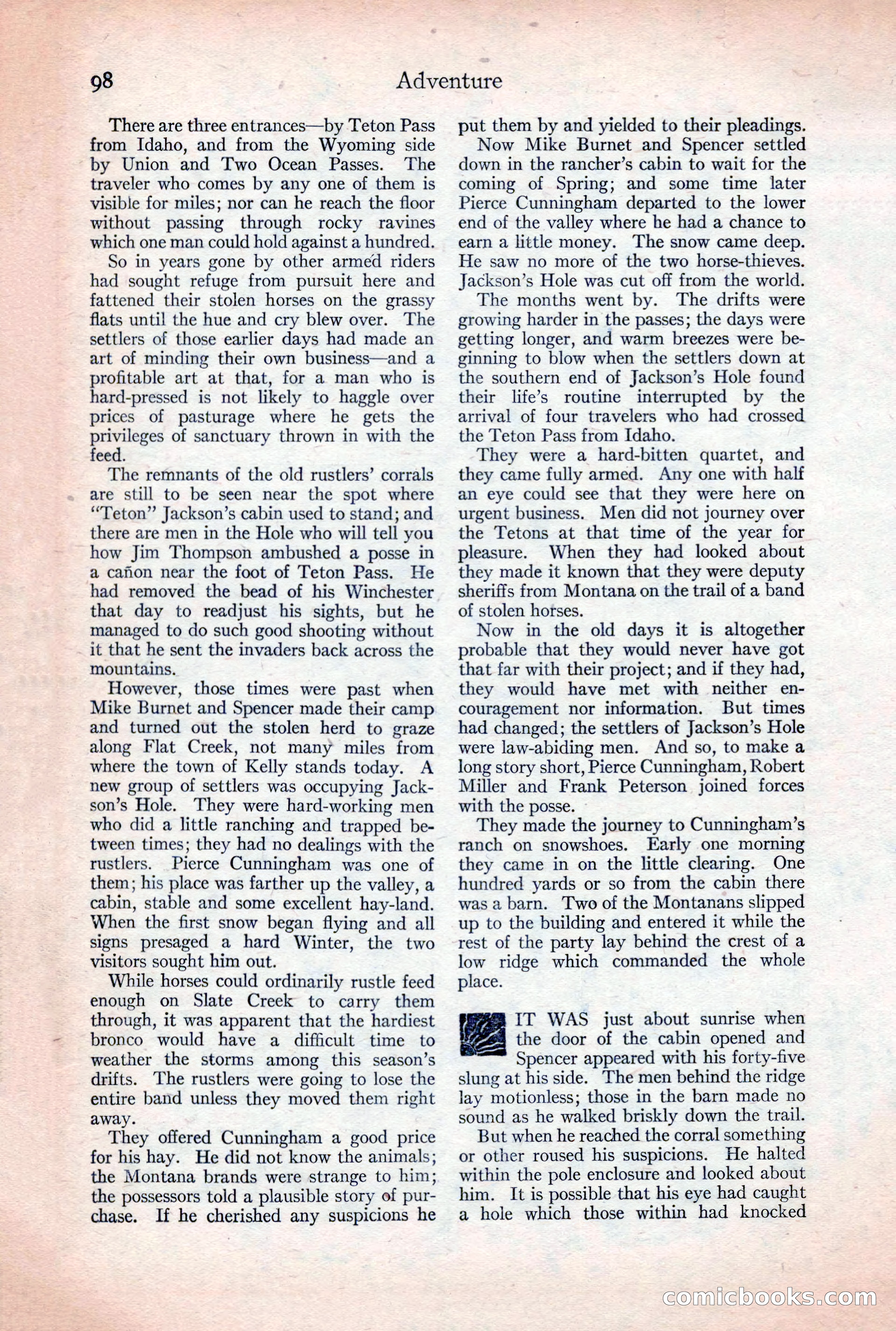 Adventure Magazine, December 30, 1922 — page 116 of 212