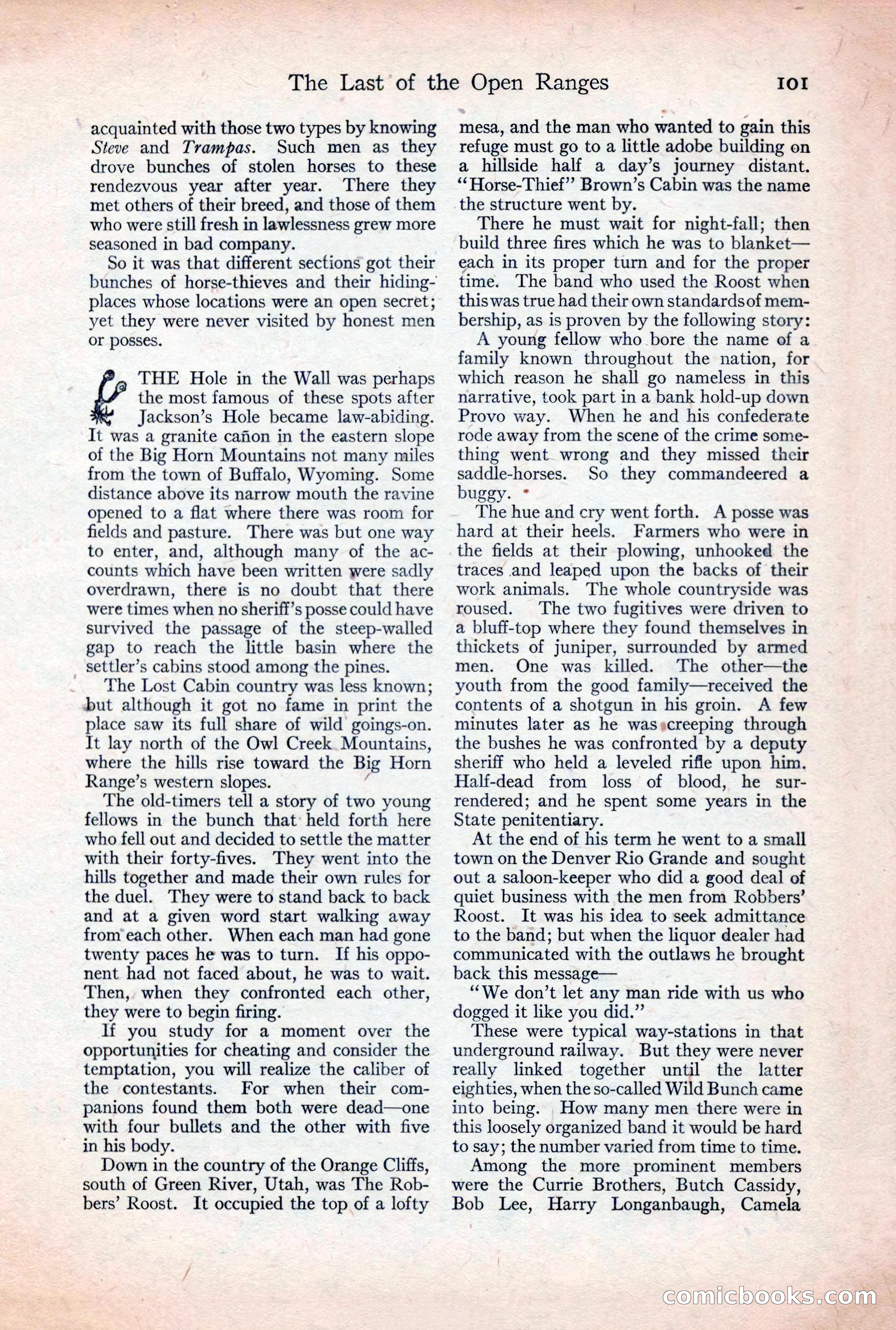 Adventure Magazine, December 30, 1922 — page 119 of 212