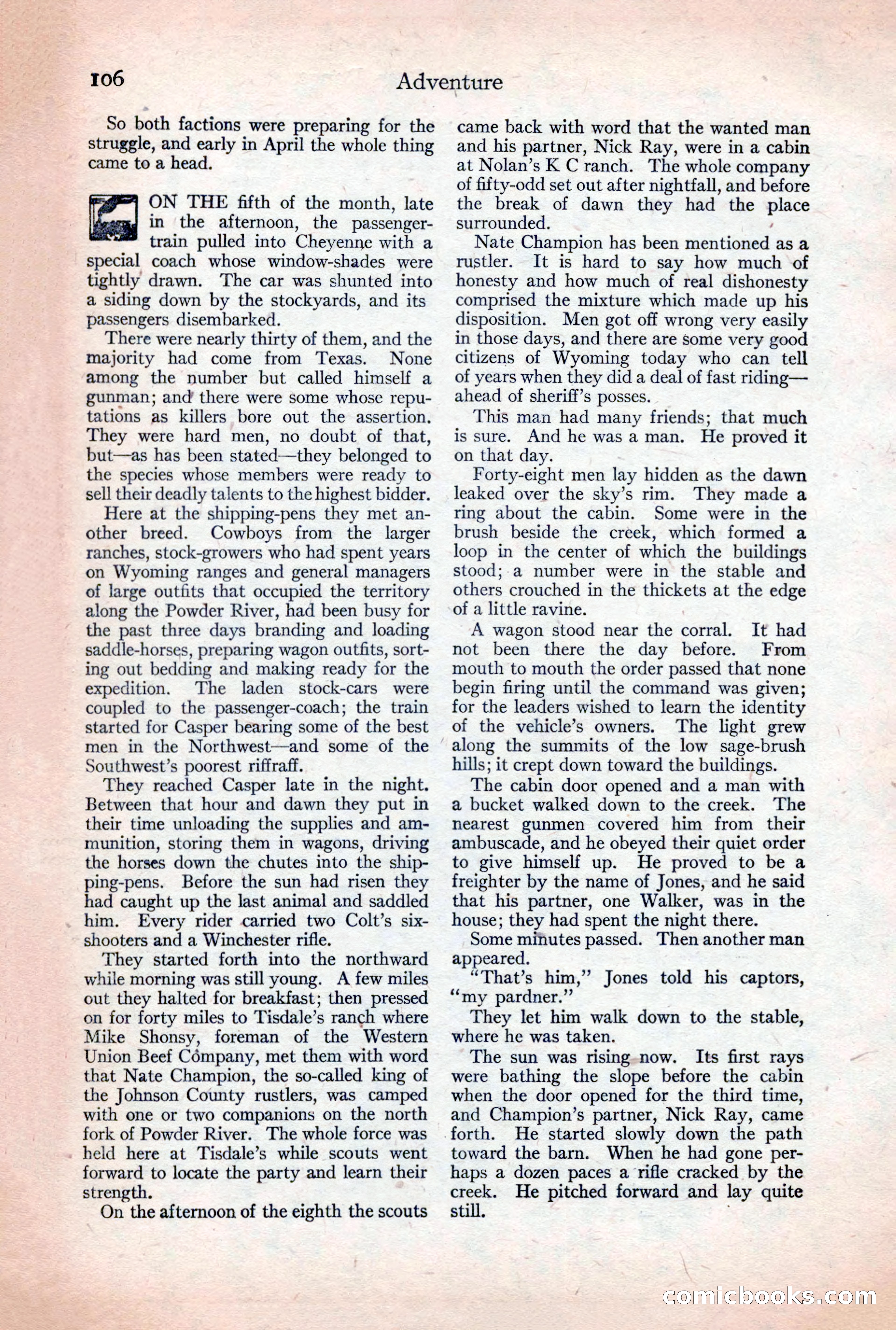 Adventure Magazine, December 30, 1922 — page 124 of 212