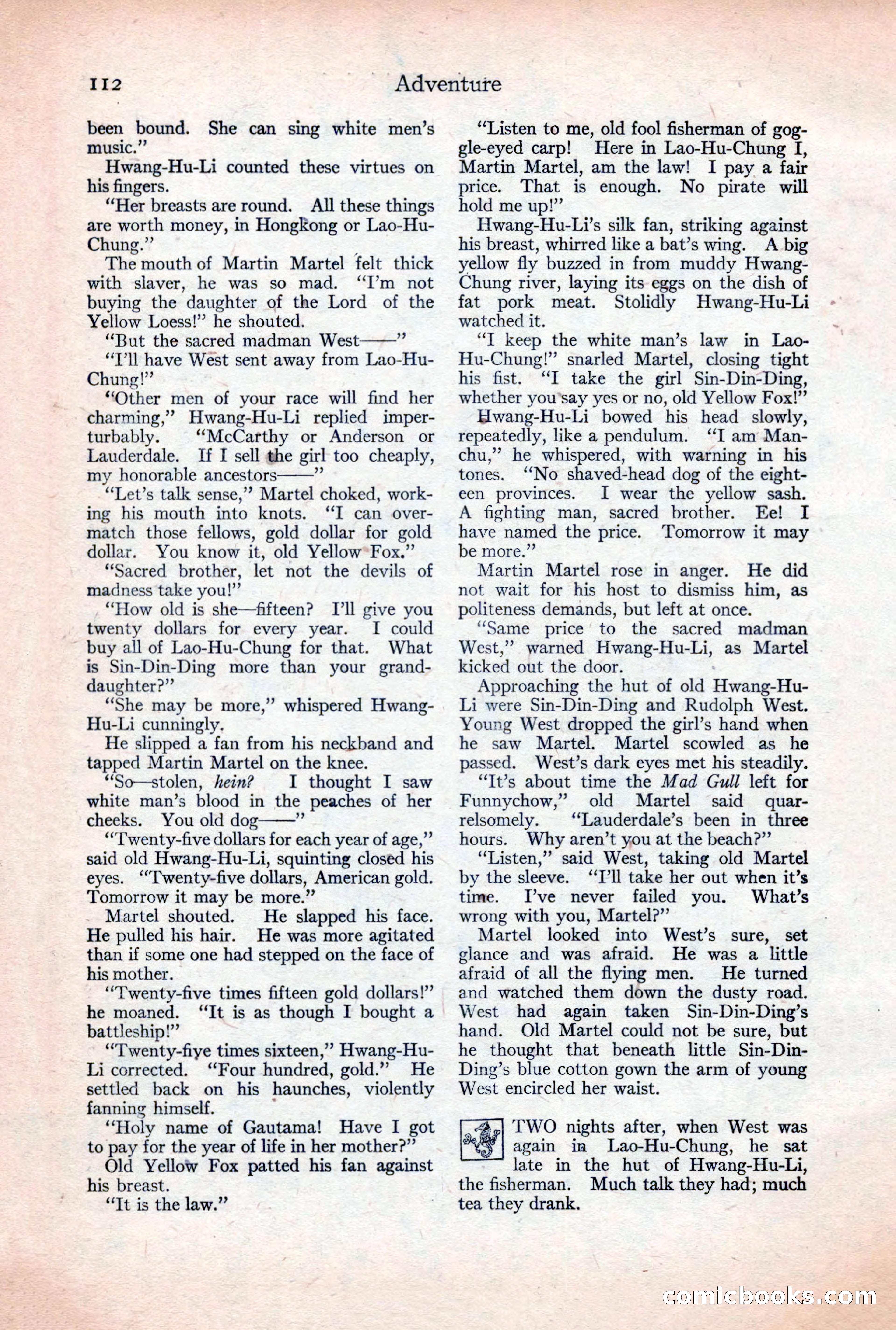 Adventure Magazine, December 30, 1922 — page 130 of 212