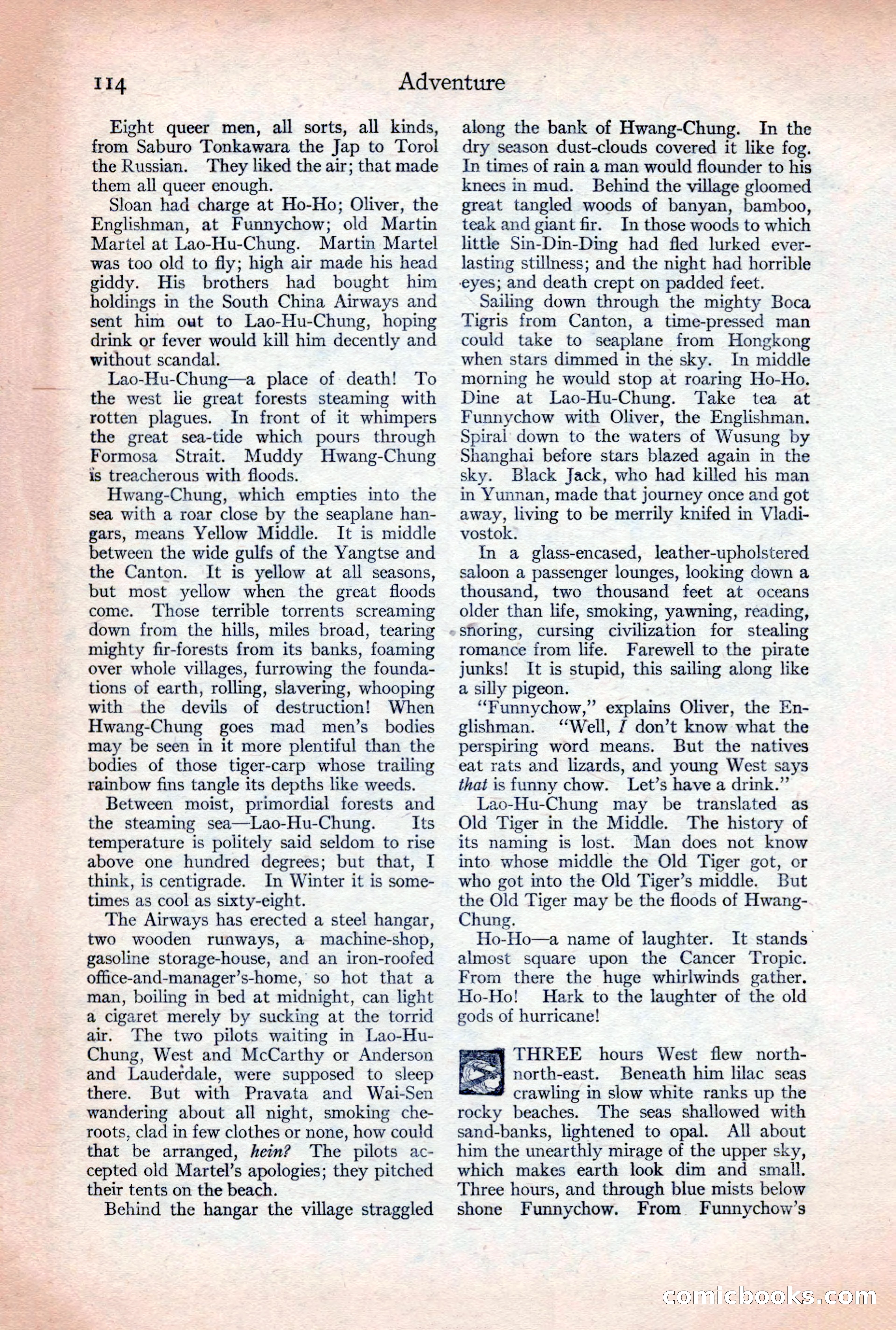 Adventure Magazine, December 30, 1922 — page 132 of 212