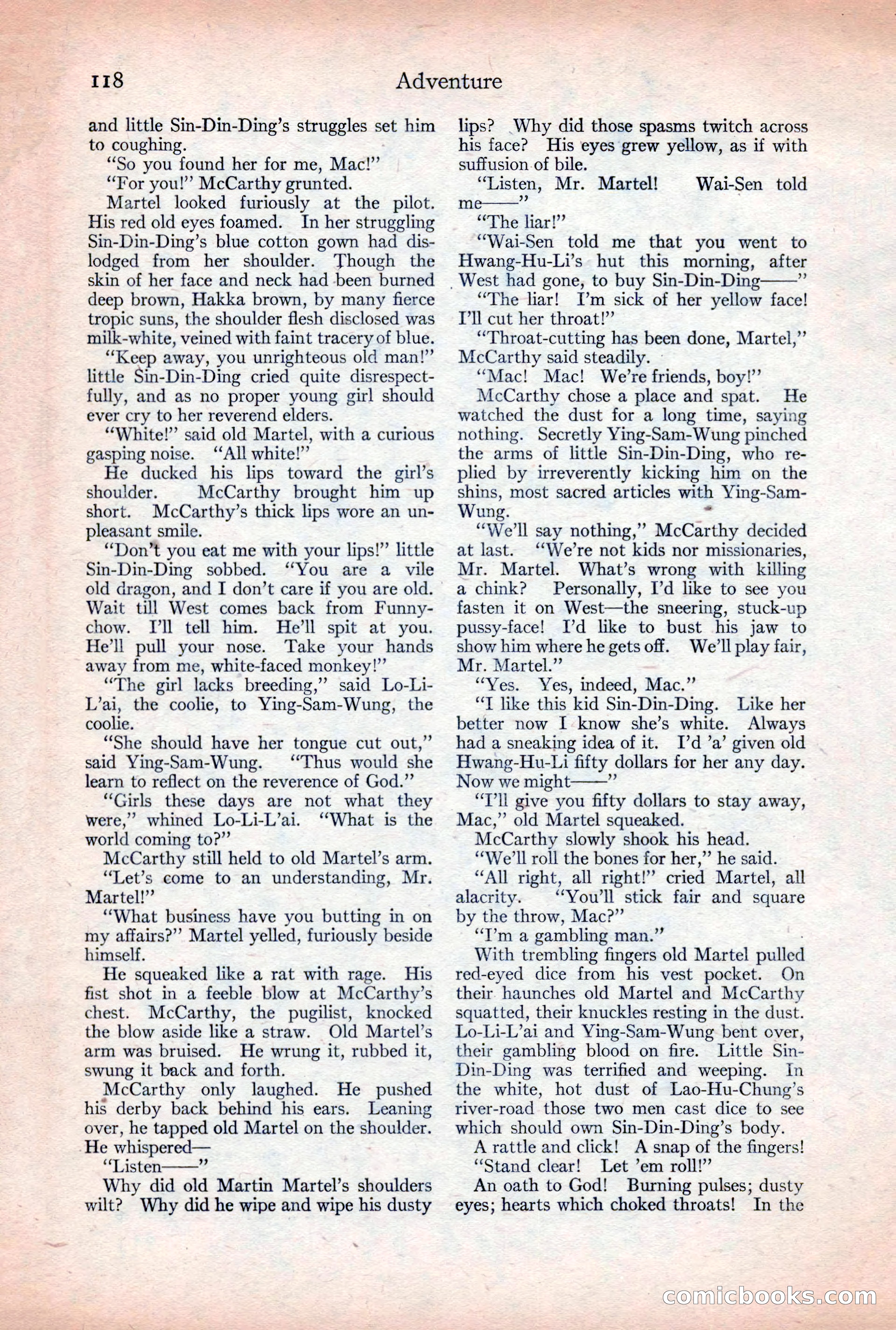 Adventure Magazine, December 30, 1922 — page 136 of 212