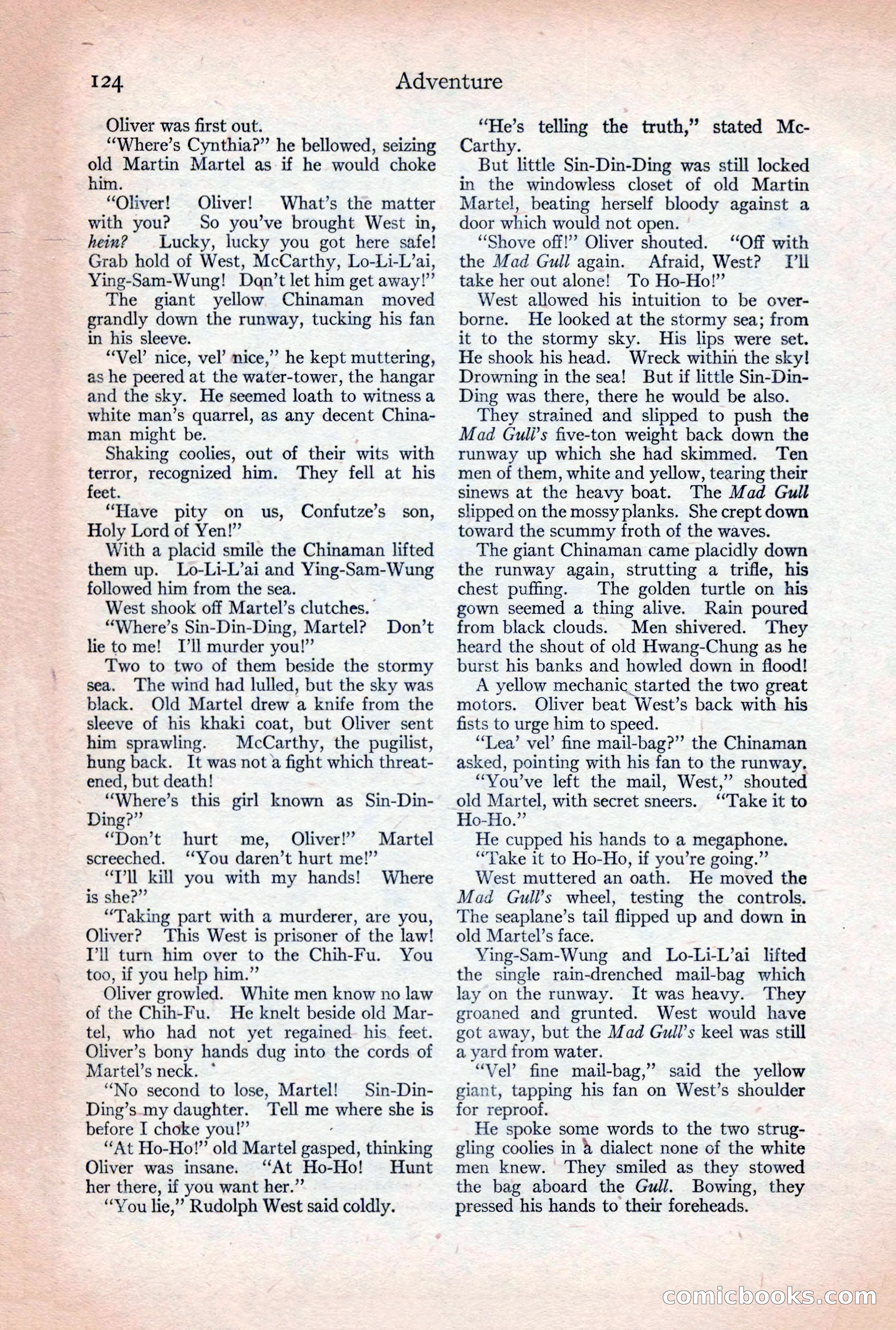 Adventure Magazine, December 30, 1922 — page 142 of 212
