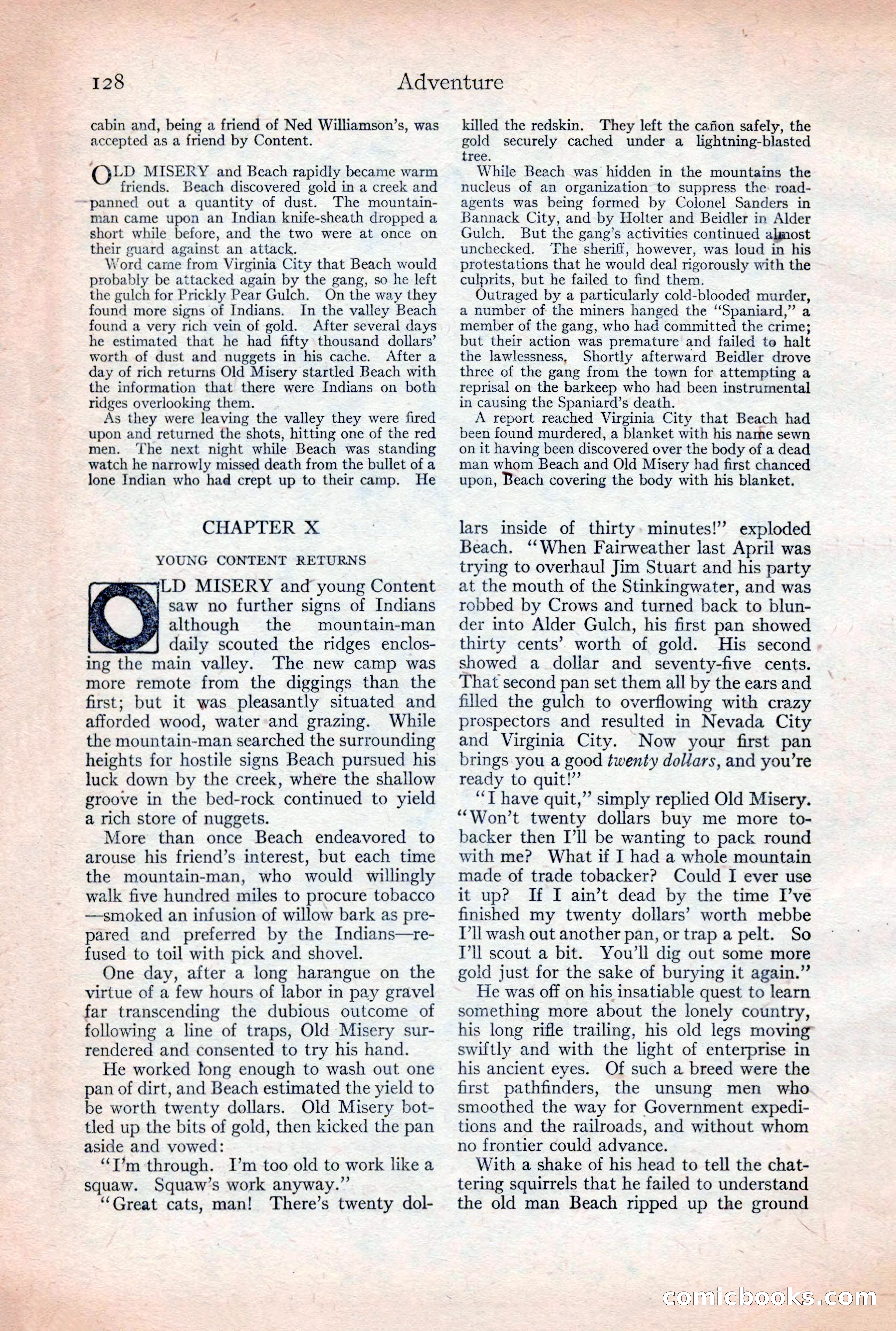 Adventure Magazine, December 30, 1922 — page 146 of 212