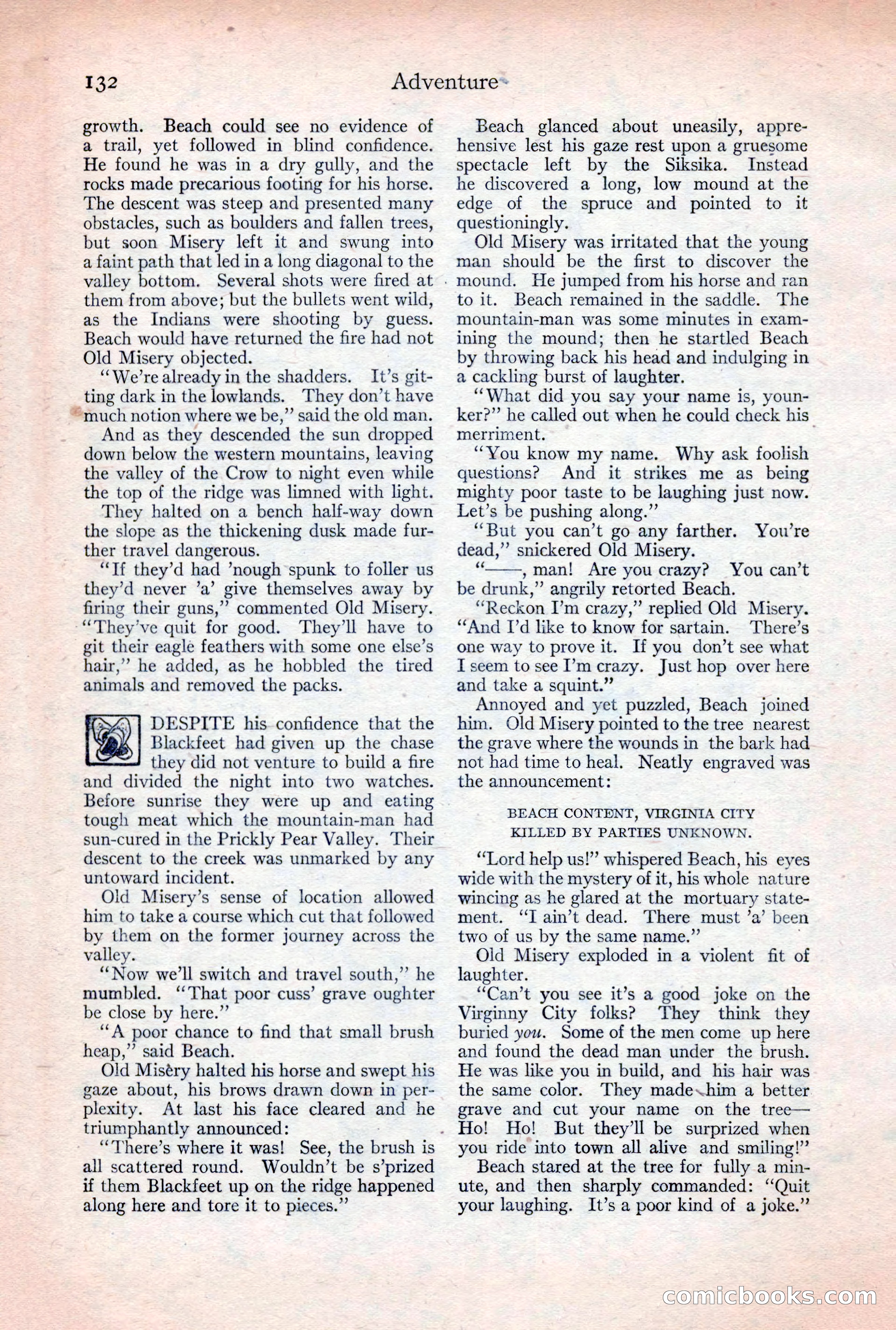 Adventure Magazine, December 30, 1922 — page 150 of 212