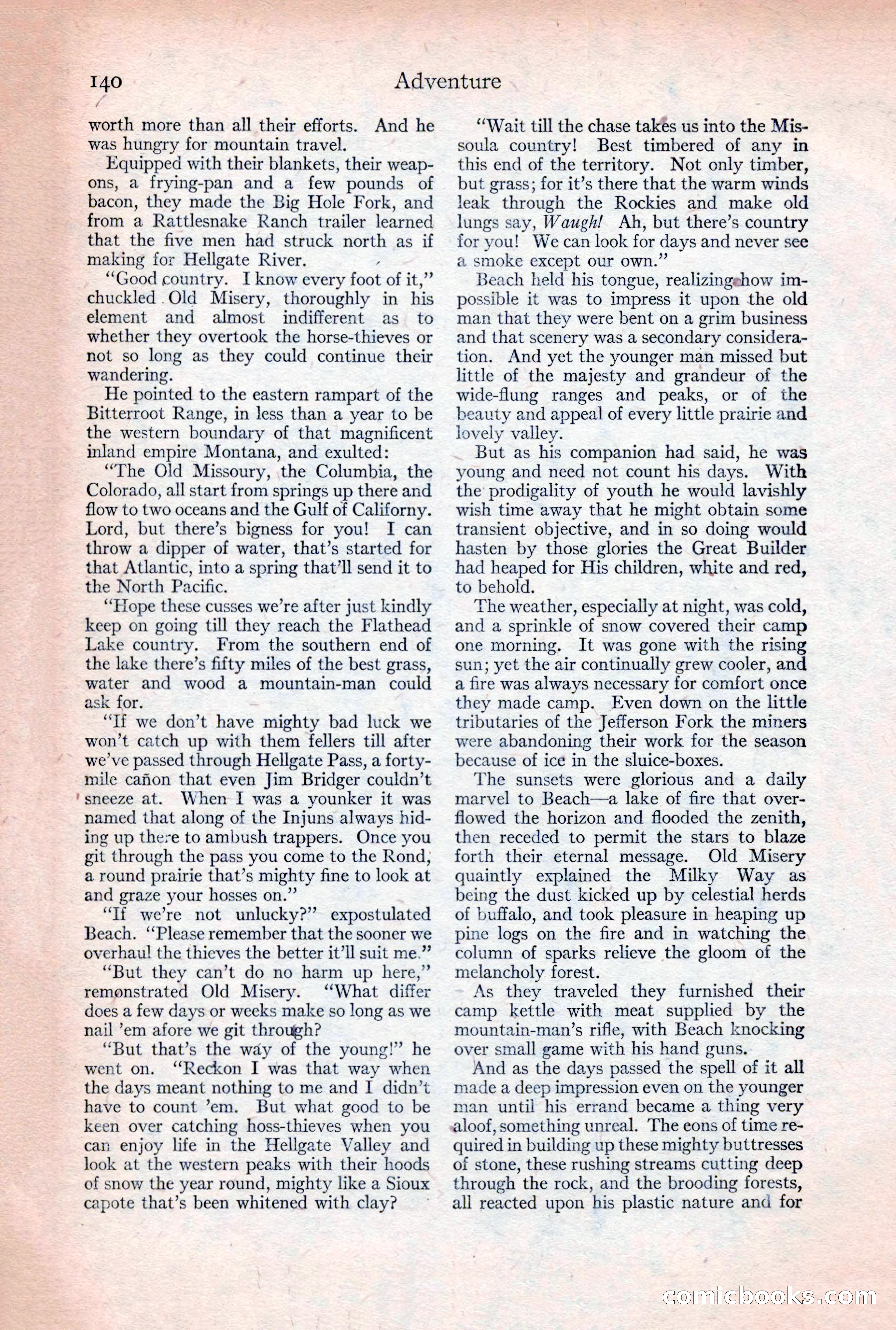 Adventure Magazine, December 30, 1922 — page 158 of 212