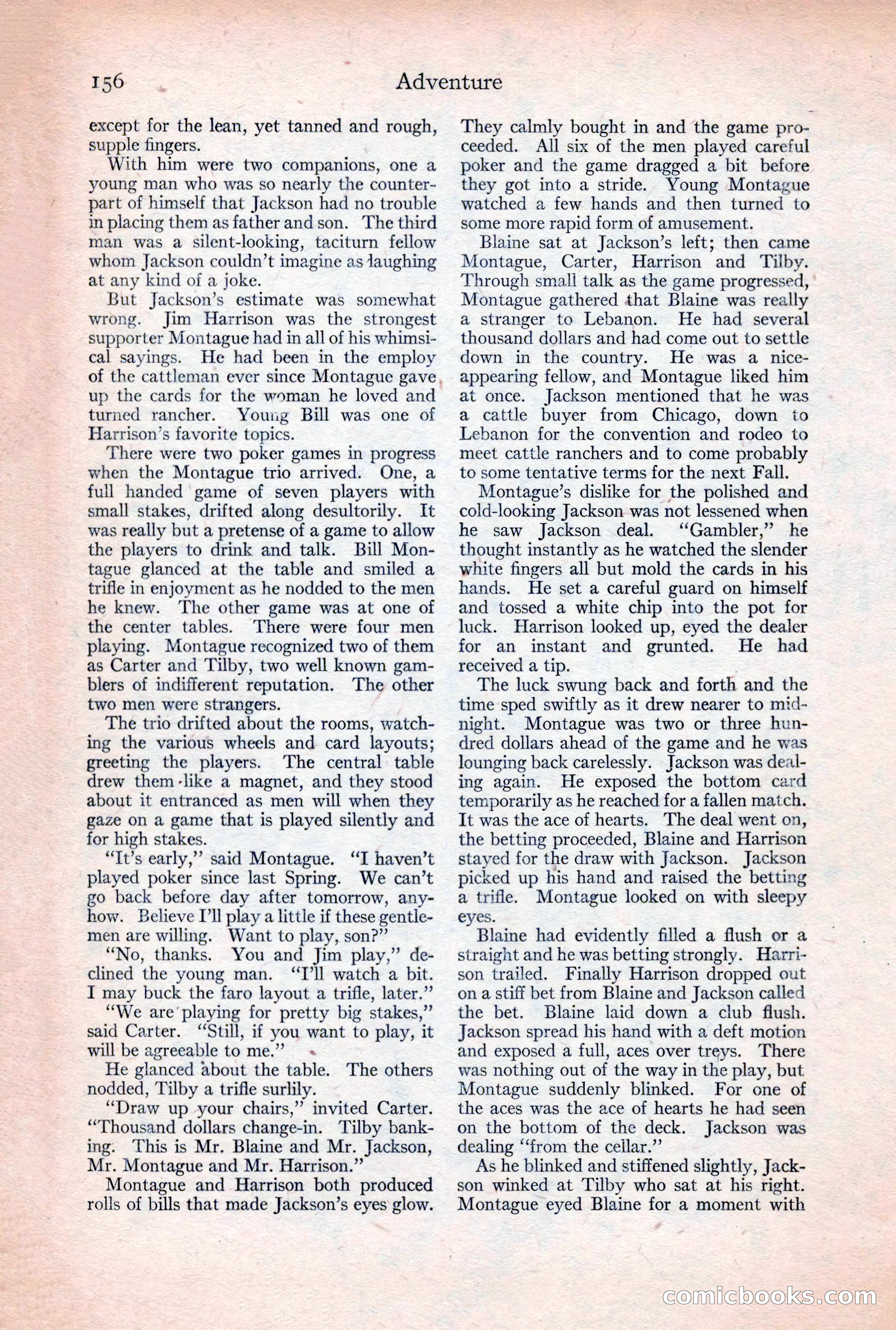 Adventure Magazine, December 30, 1922 — page 174 of 212