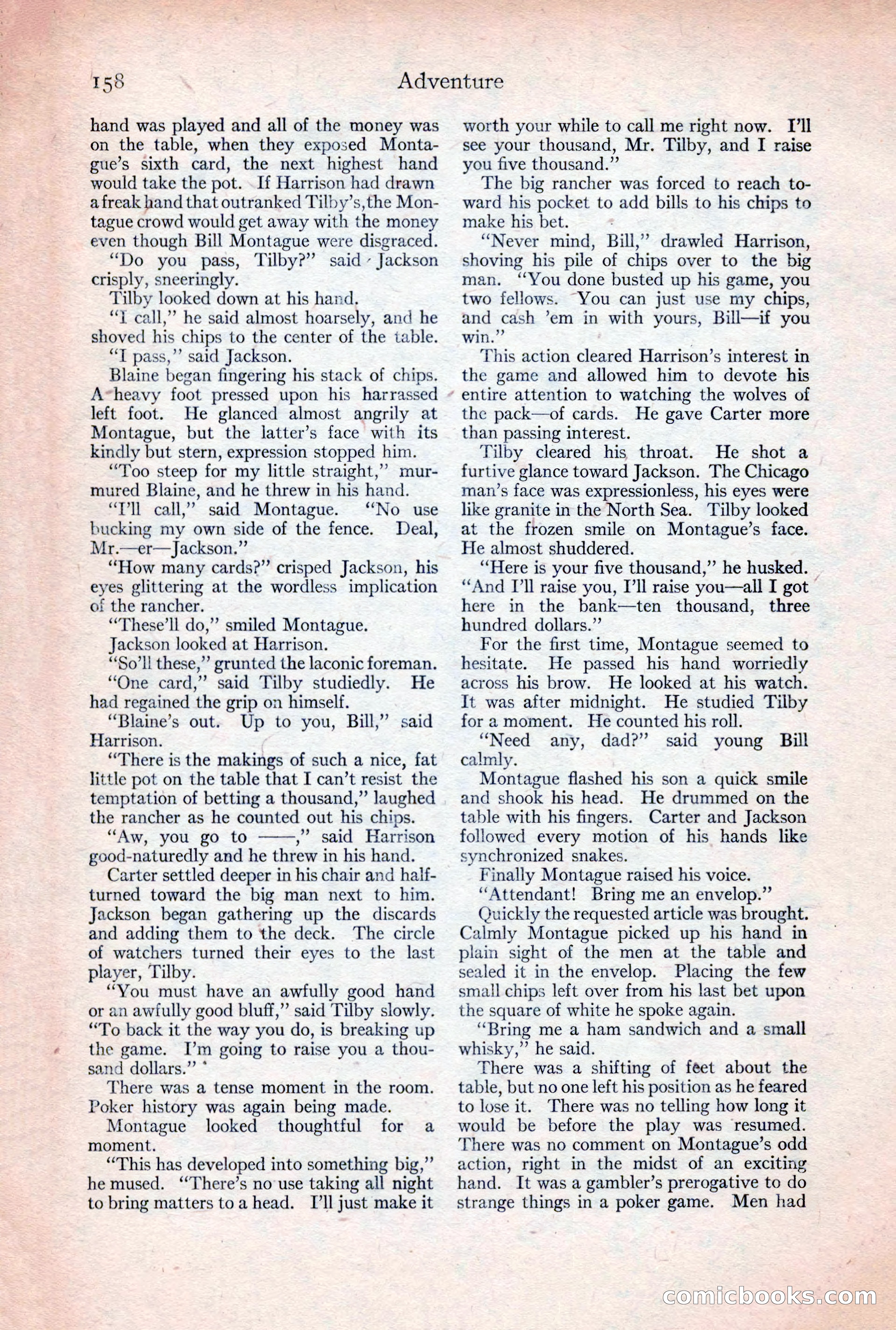 Adventure Magazine, December 30, 1922 — page 176 of 212